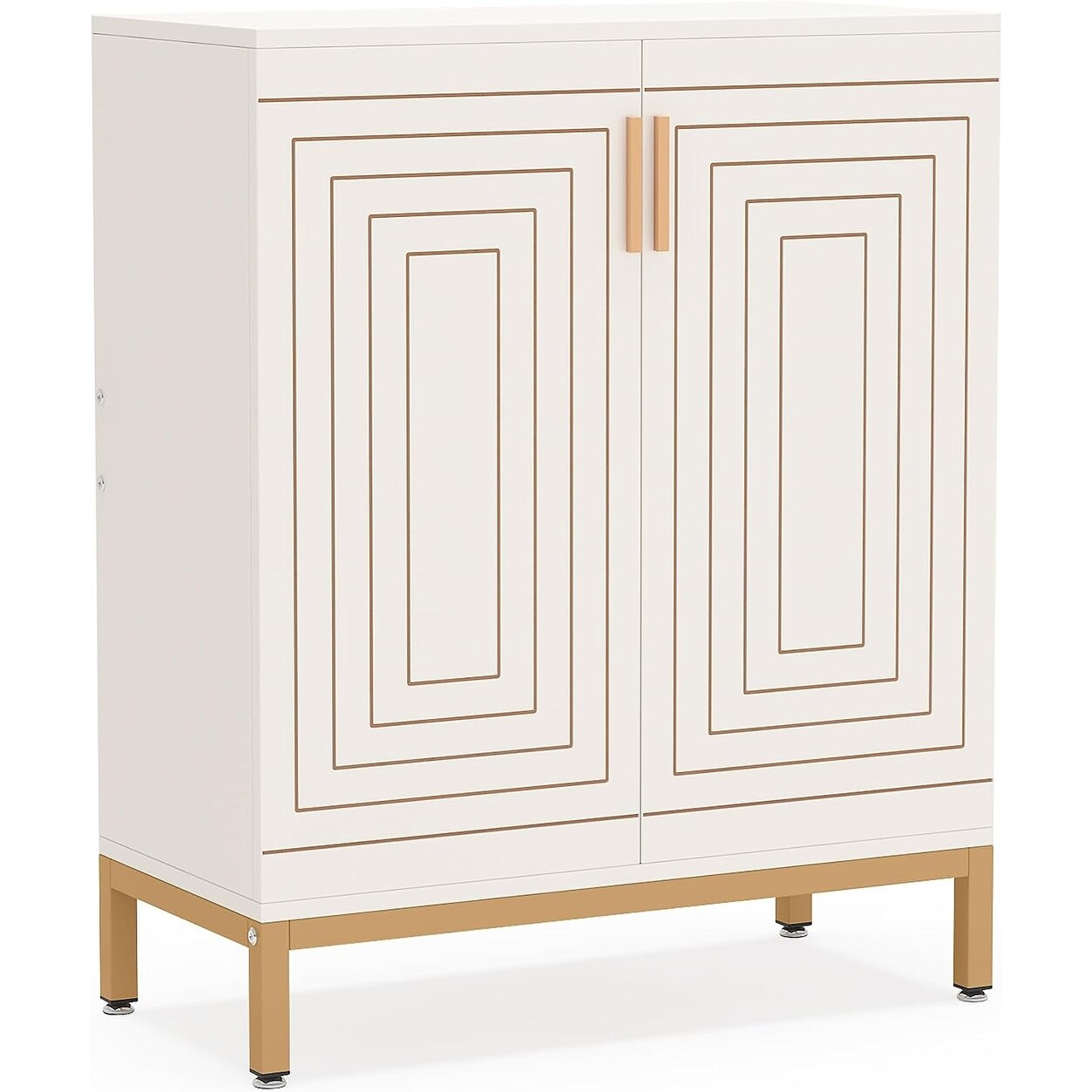 Meuble de rangement à chaussures moderne avec portes, 20 paires, 6 niveaux, pour entrée