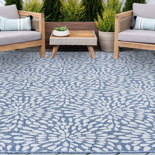Exo Coastal Floral Indoor/Outdoor Area Rug
