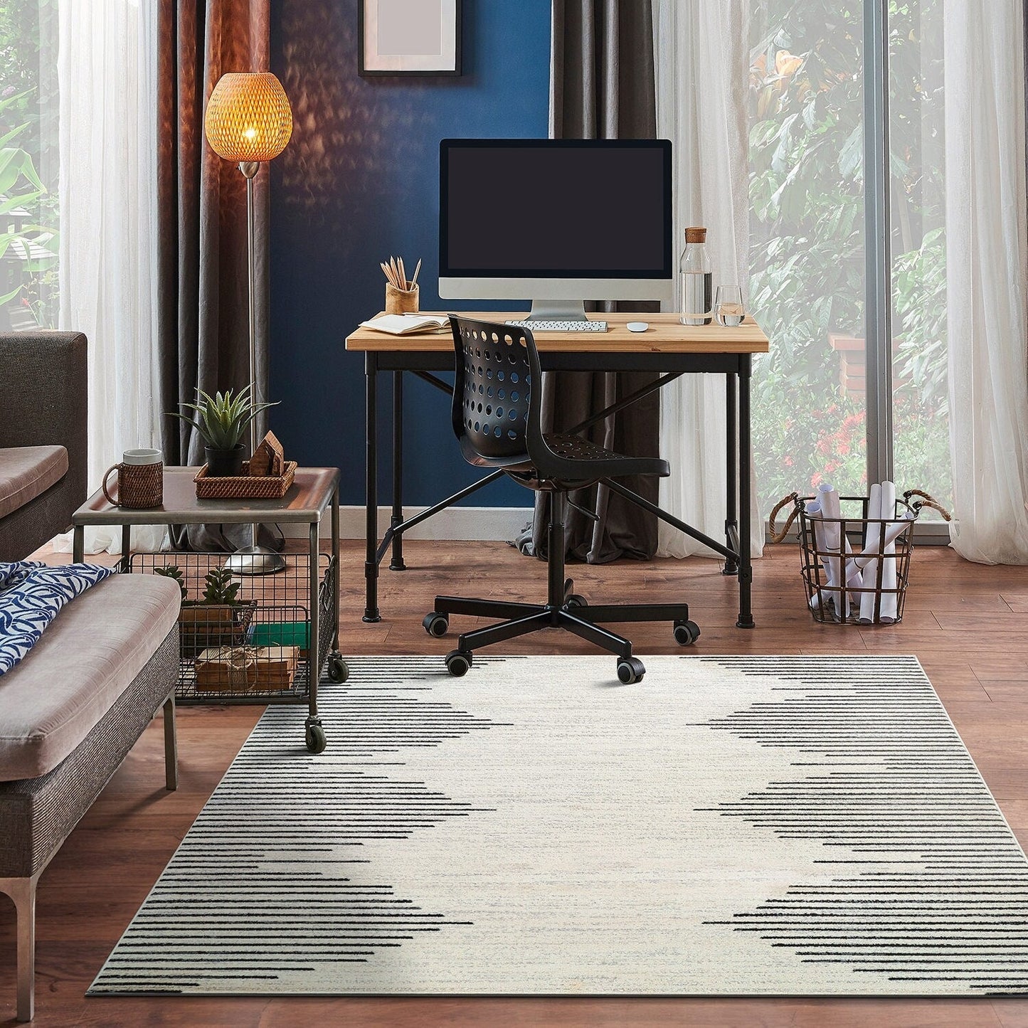 Bohemian Stripe Area Rug