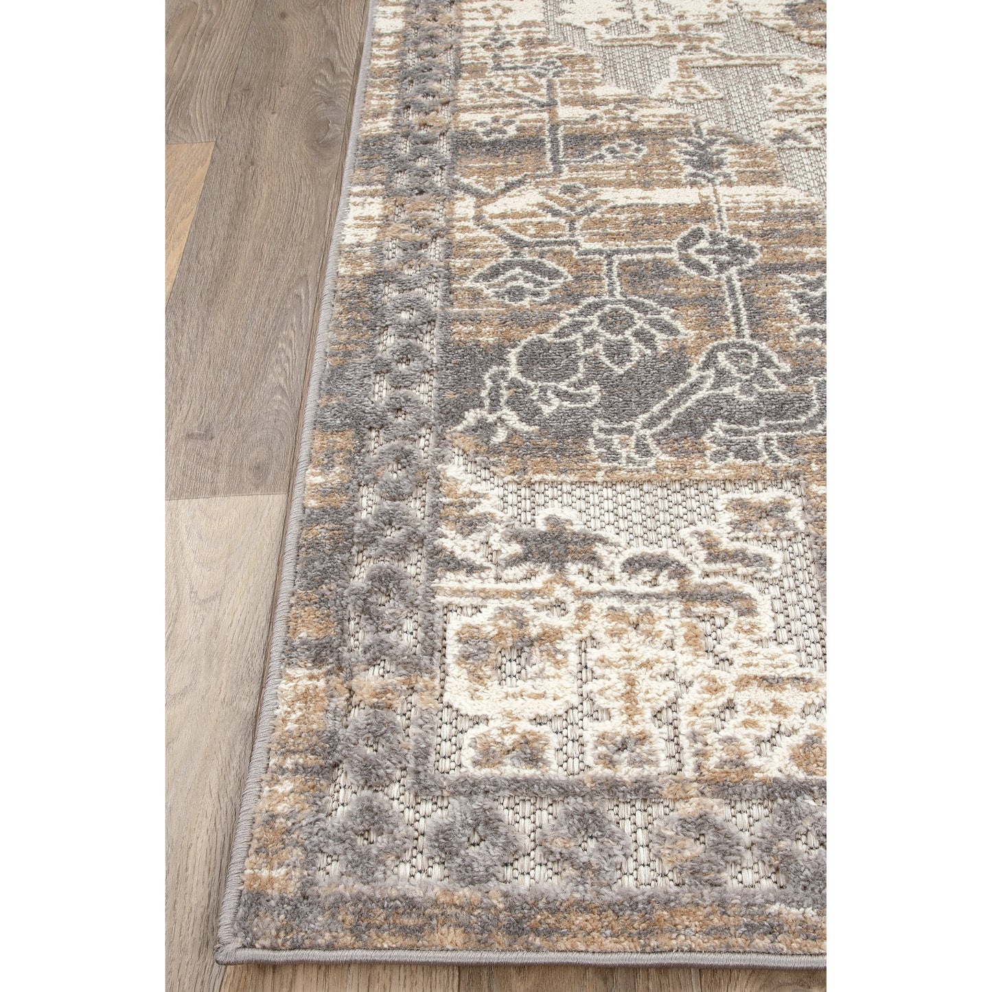 World Rug Gallery Distressed Traditional Indoor/Outdoor Area Rug
