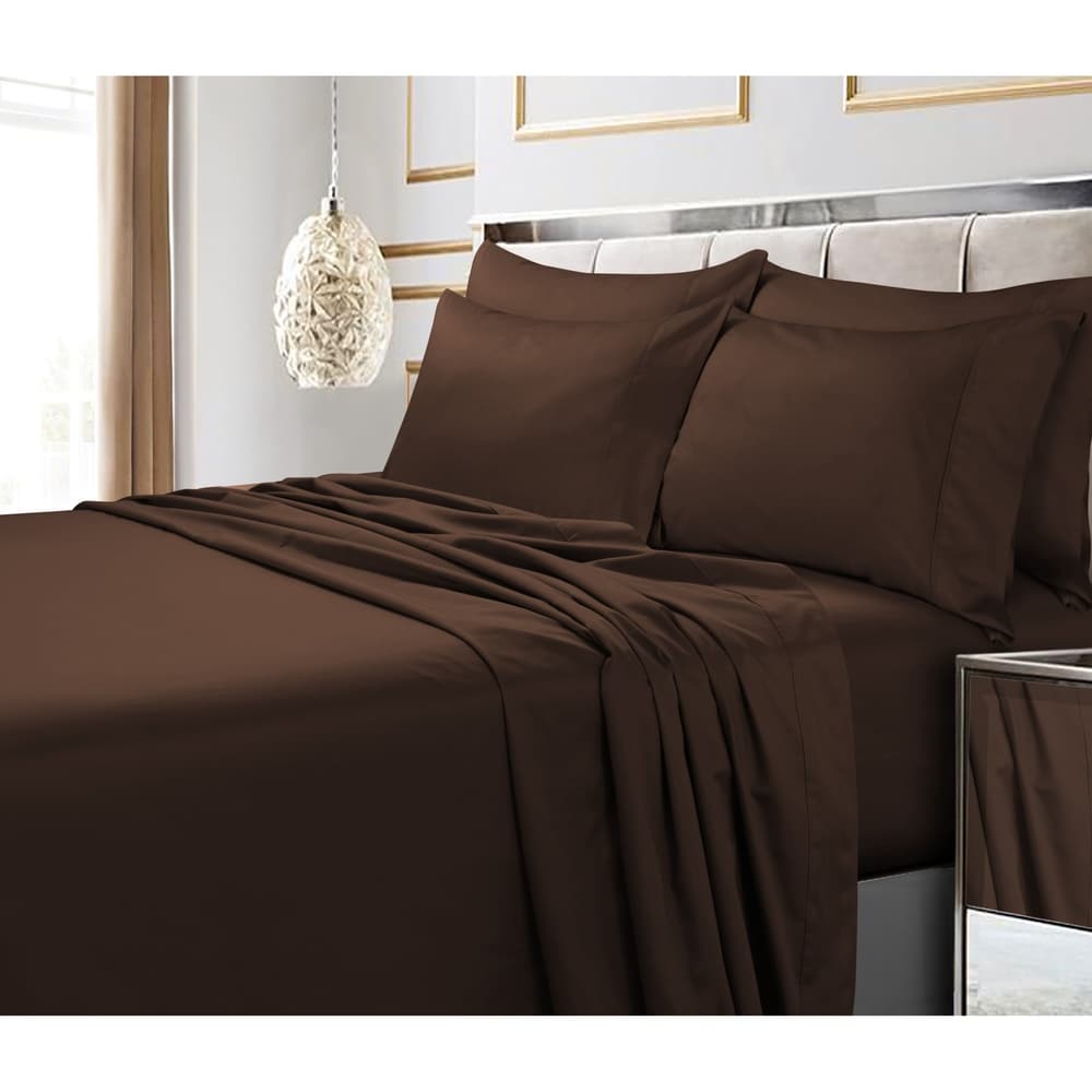 Egyptian Cotton 600 TC Extra Deep Pocket 6-piece Bed Sheet Set