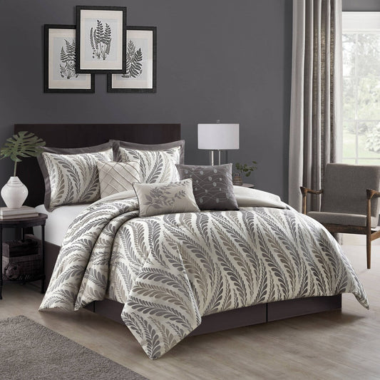 Ensemble de couette Nanshing Caspa 7 pièces au design chic et feuillu