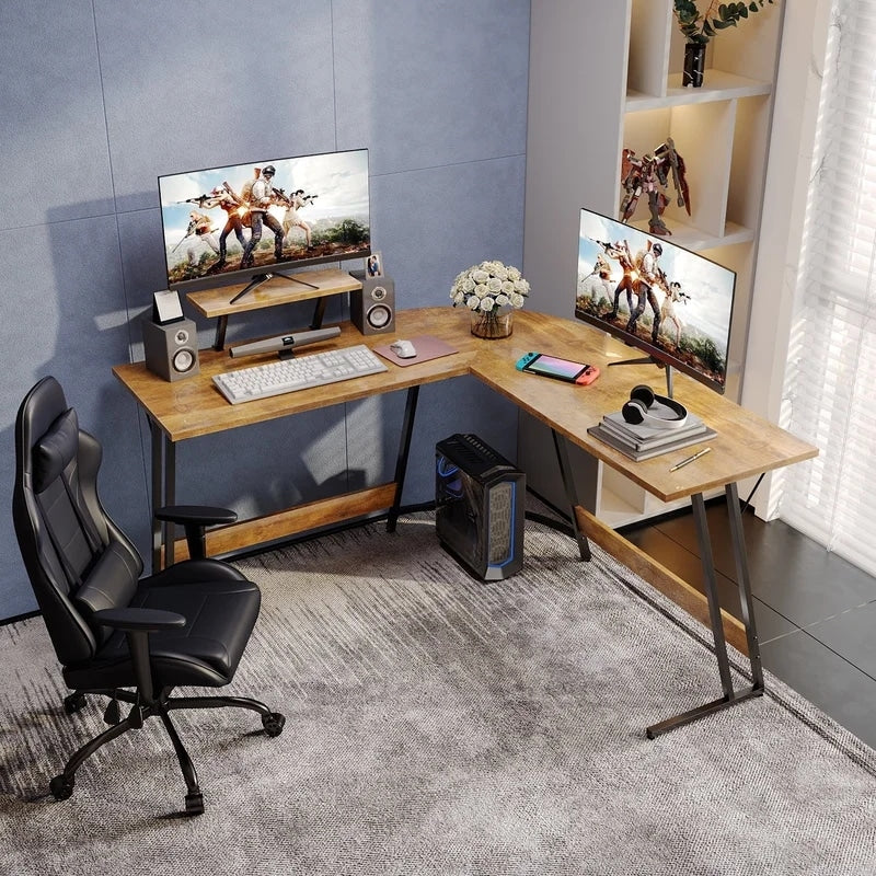 Homall L-Shaped Gaming Desk Computer Corner Desk Office Writing Desk