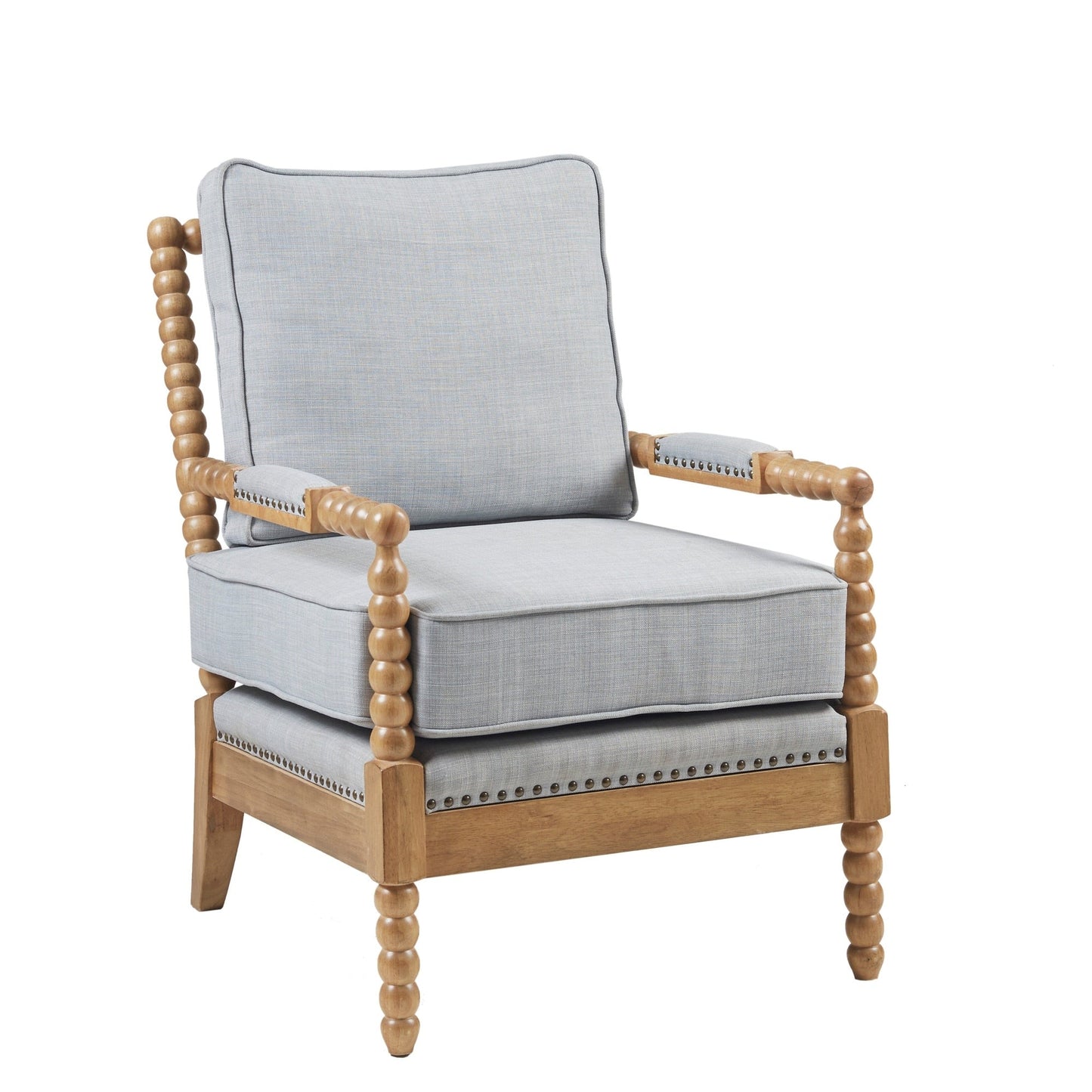 Fauteuil à cadre en bois tourné Madison Park Donohue