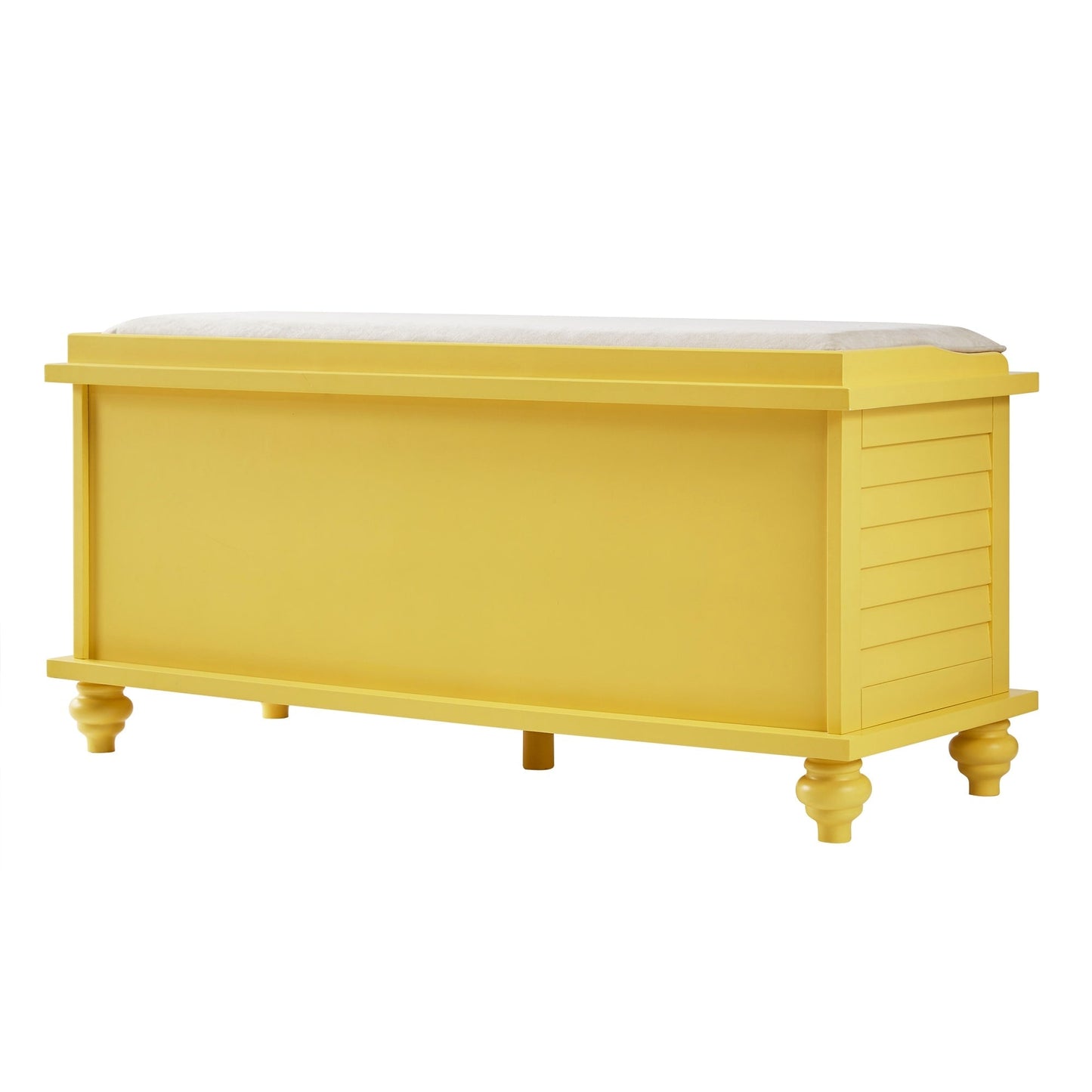 Banc de rangement à porte à volets Maybelle avec coussin en velours par iNSPIRE Q Classic