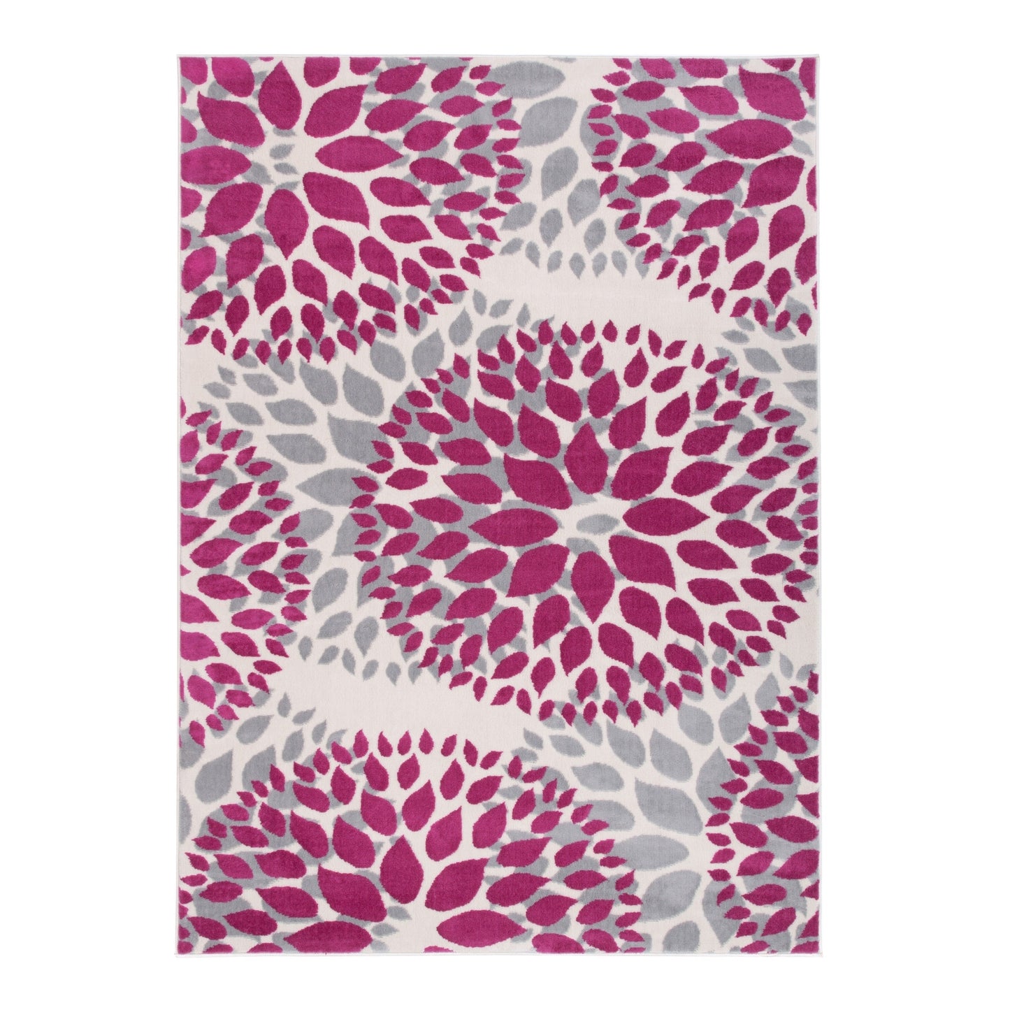 World Rug Gallery Modern Floral Circles Area Rug