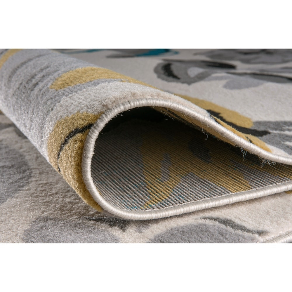 World Rug Gallery Modern Floral Design Area Rug