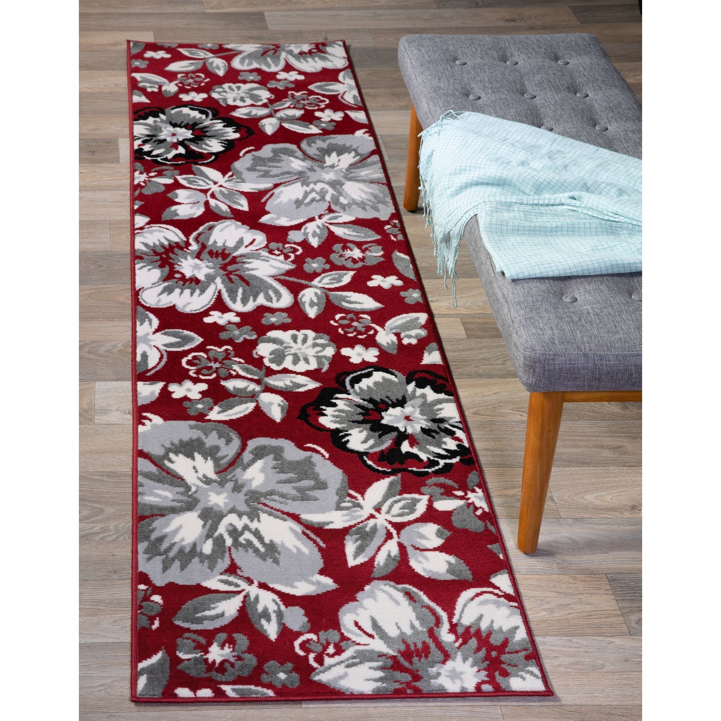 World Rug Gallery Modern Floral Design Area Rug