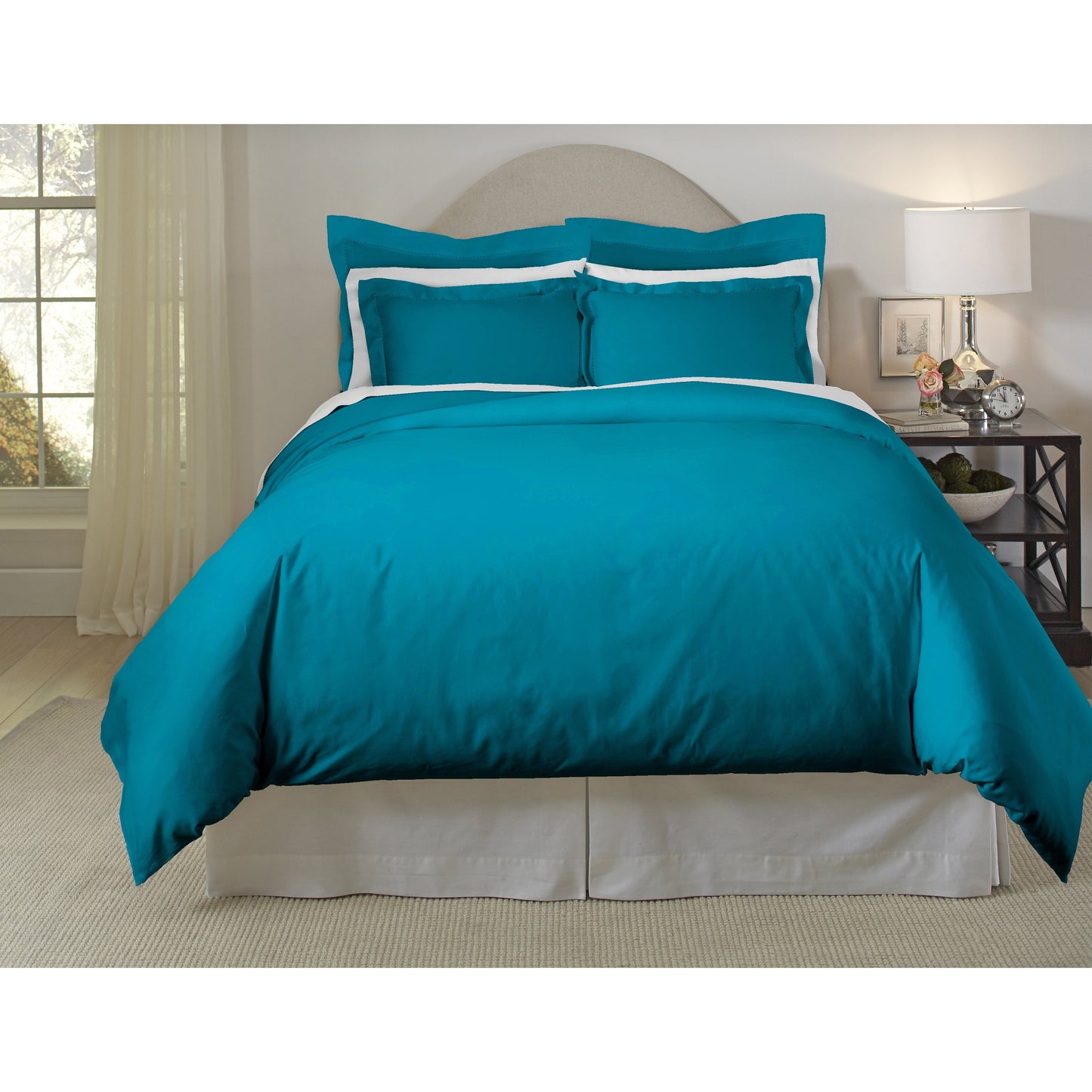 Pointehaven 620 Thread Count Long Staple Cotton Duvet Cover Set