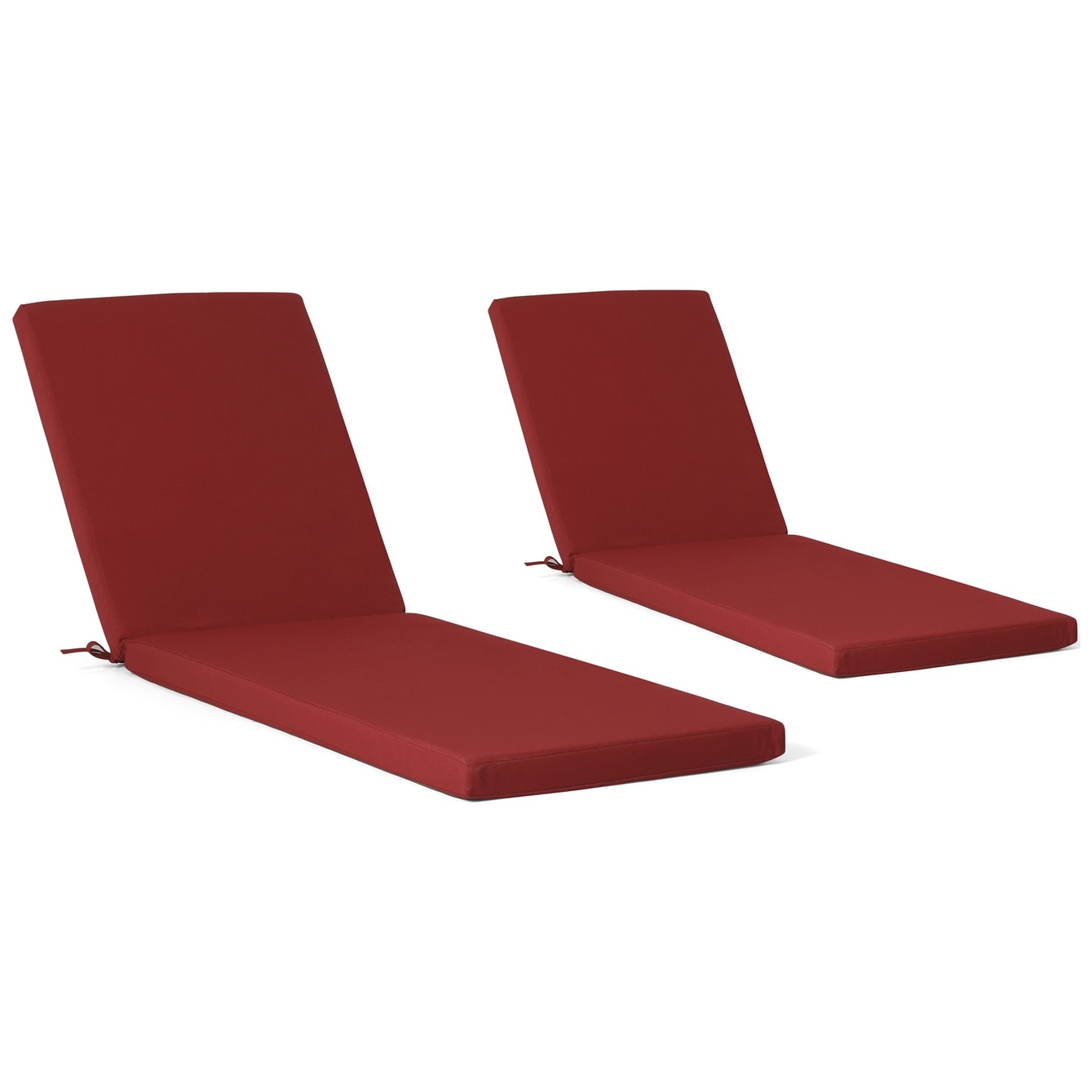 Coussins de chaise longue d'extérieur Polytrends, résistants à la décoloration, toutes saisons (lot de 2)