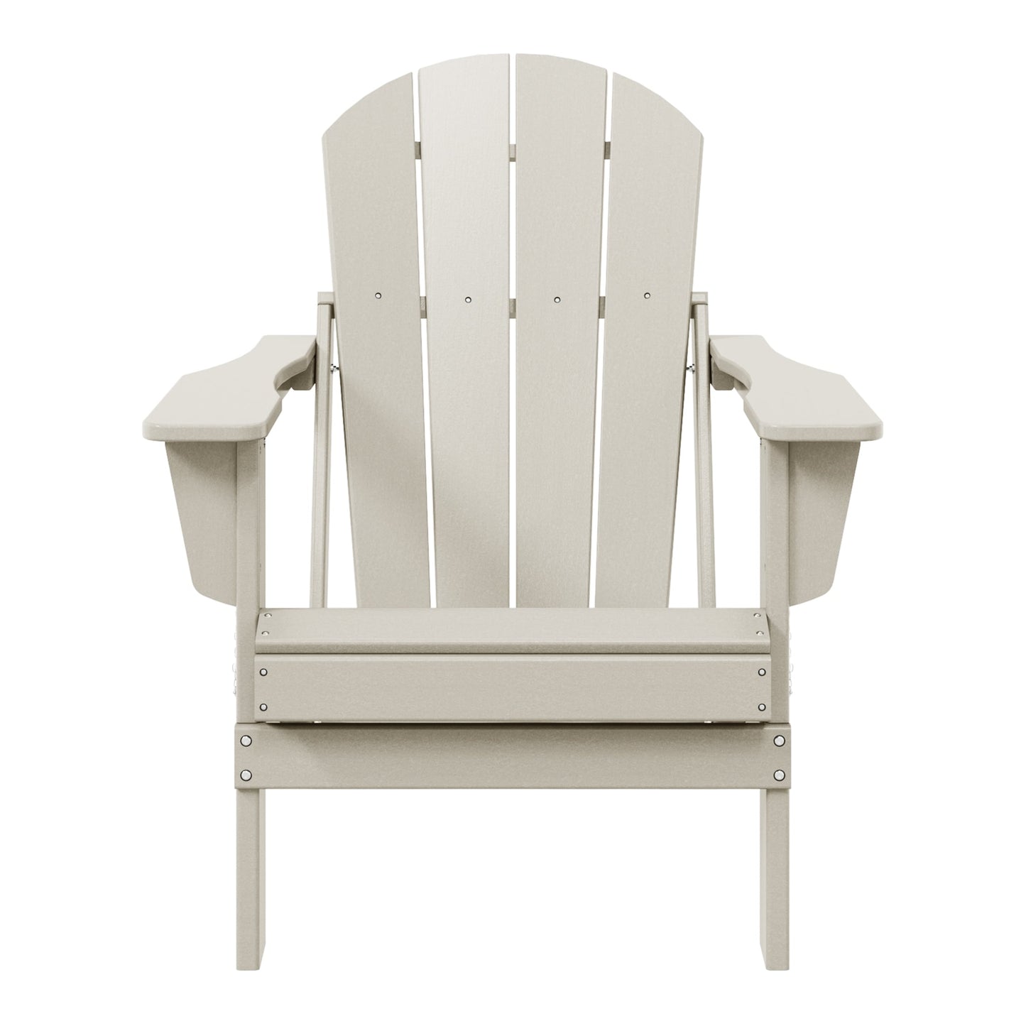 Chaise pliante Adirondack Polytrends Laguna résistante à la décoloration et aux intempéries pour patio extérieur