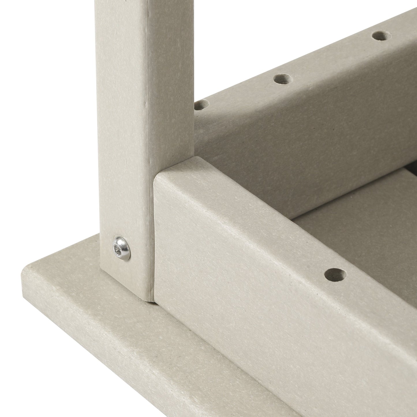 Polytrends Laguna Hdpe All Weather Outdoor Patio Rectangular Coffee Table