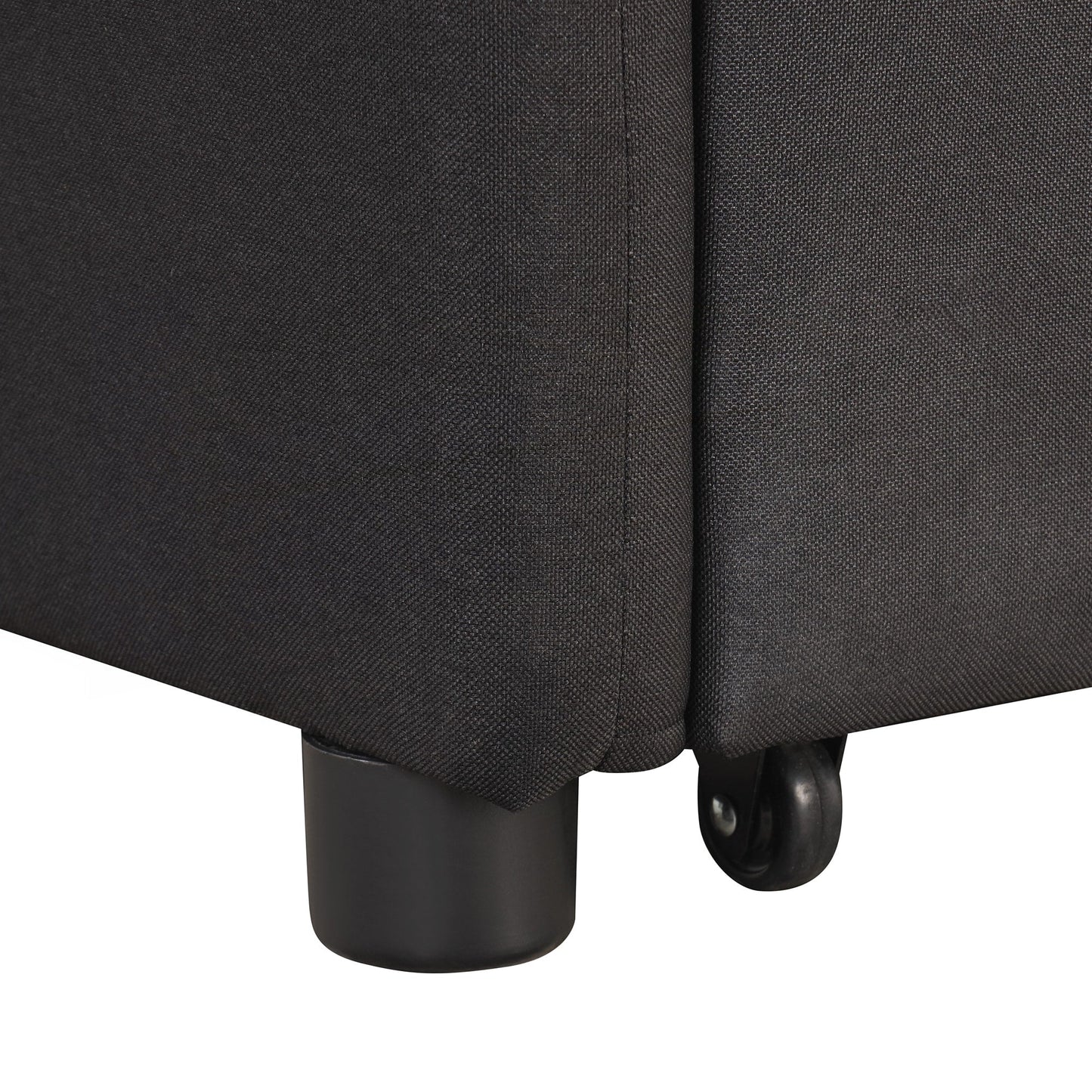 Pull Out Sofa Sleeper 3 in 1 with 2 Wing Table