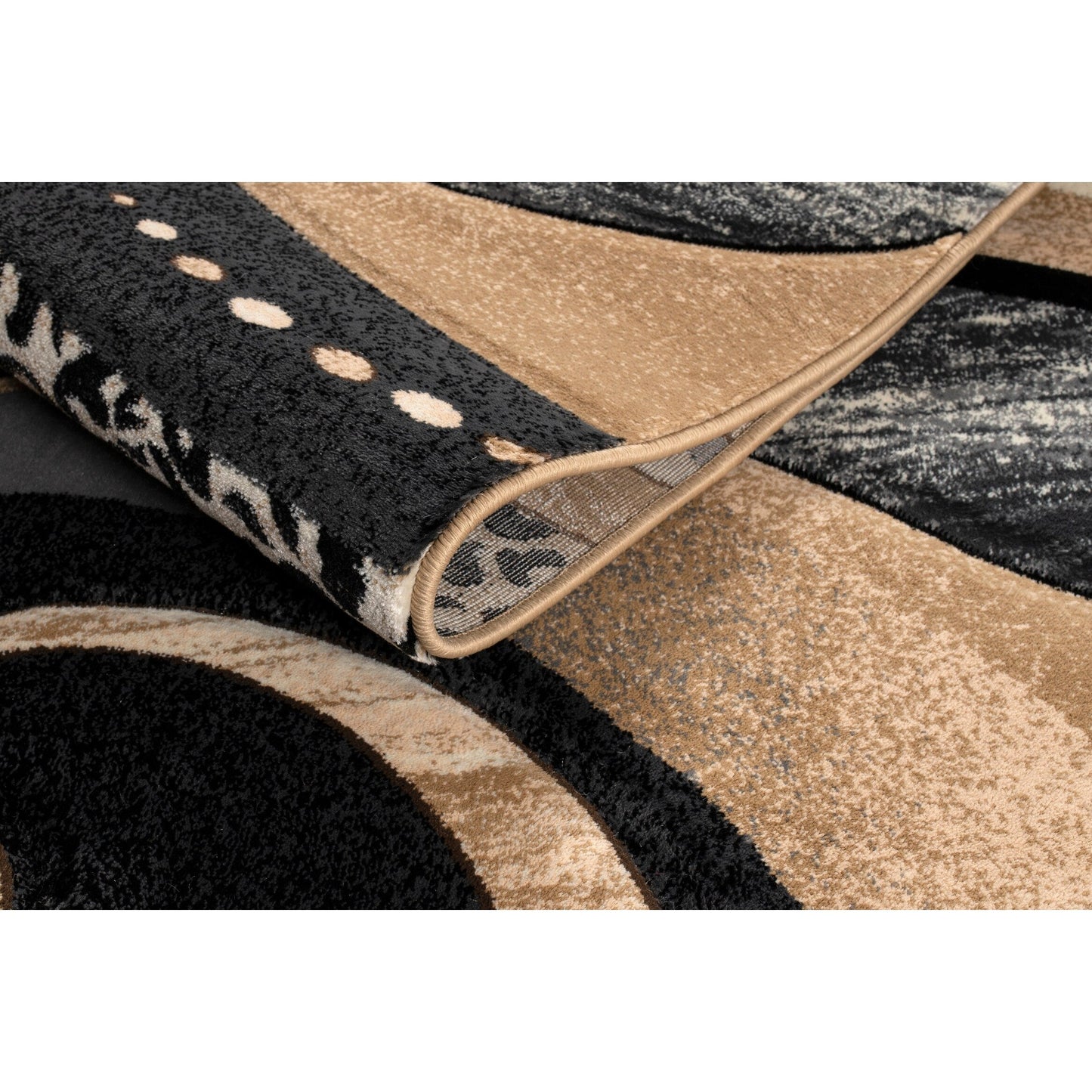 Rhodes Collection Abstract Swirl Area Rug