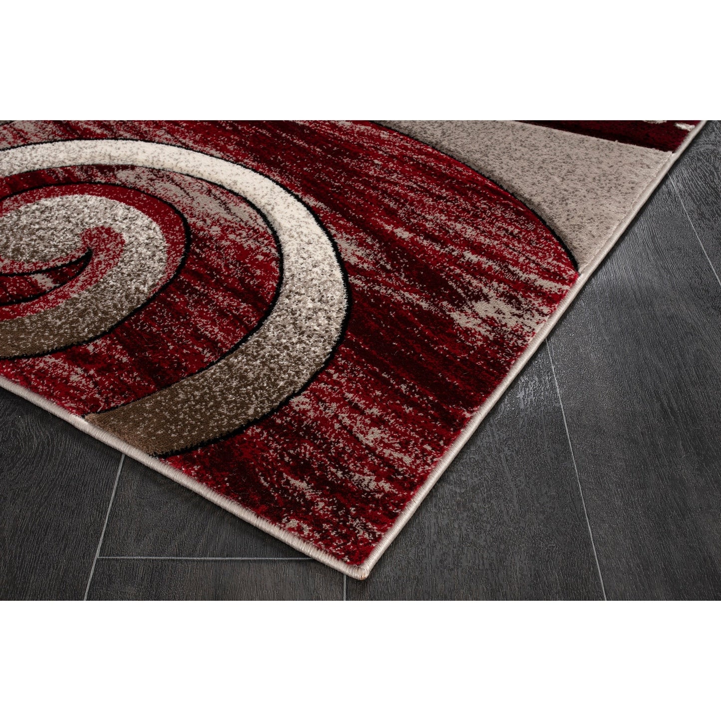 Rhodes Collection Abstract Swirl Area Rug