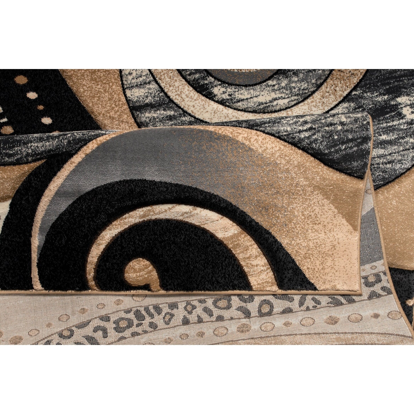 Rhodes Collection Abstract Swirl Area Rug