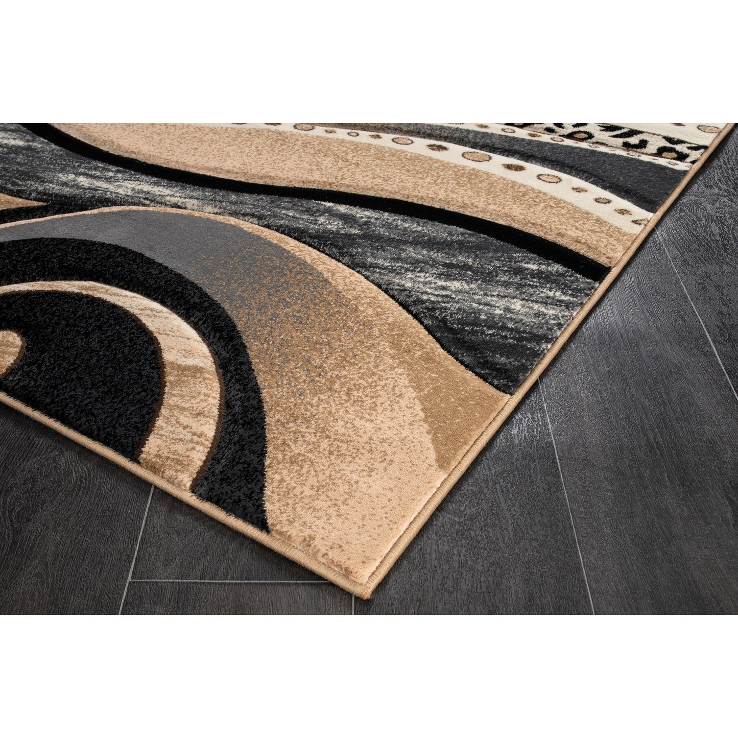 Rhodes Collection Abstract Swirl Area Rug