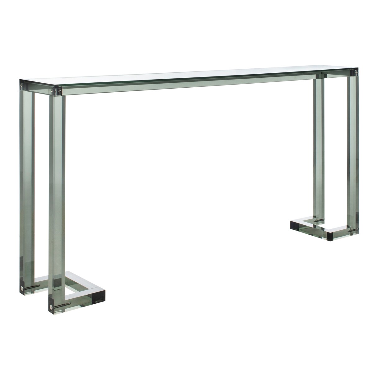 Console Safavieh Couture Camryn en acrylique transparent (60 l x 10 l x 30 h)