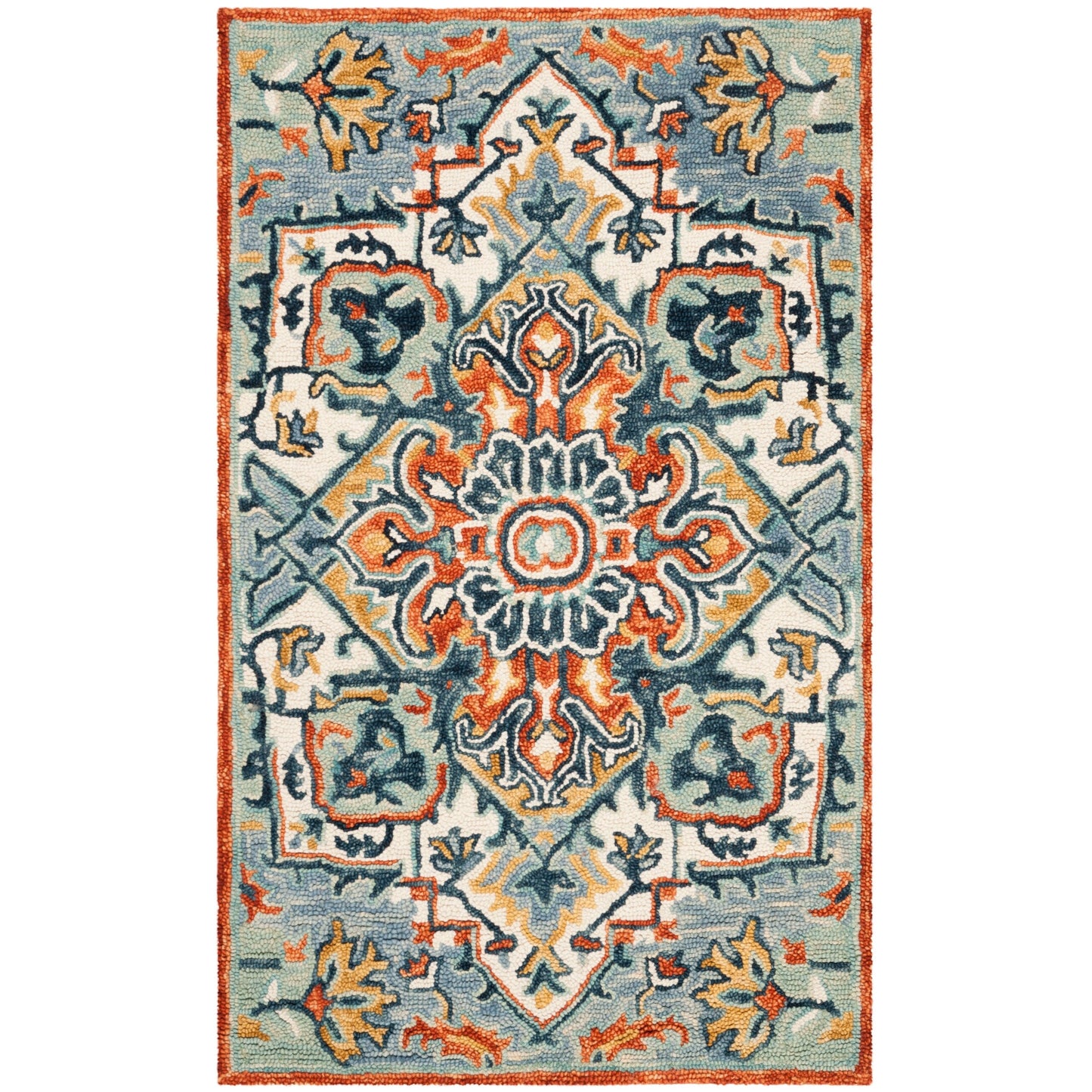 SAFAVIEH Handmade Aspen Hagar Boho Medallion Wool Rug