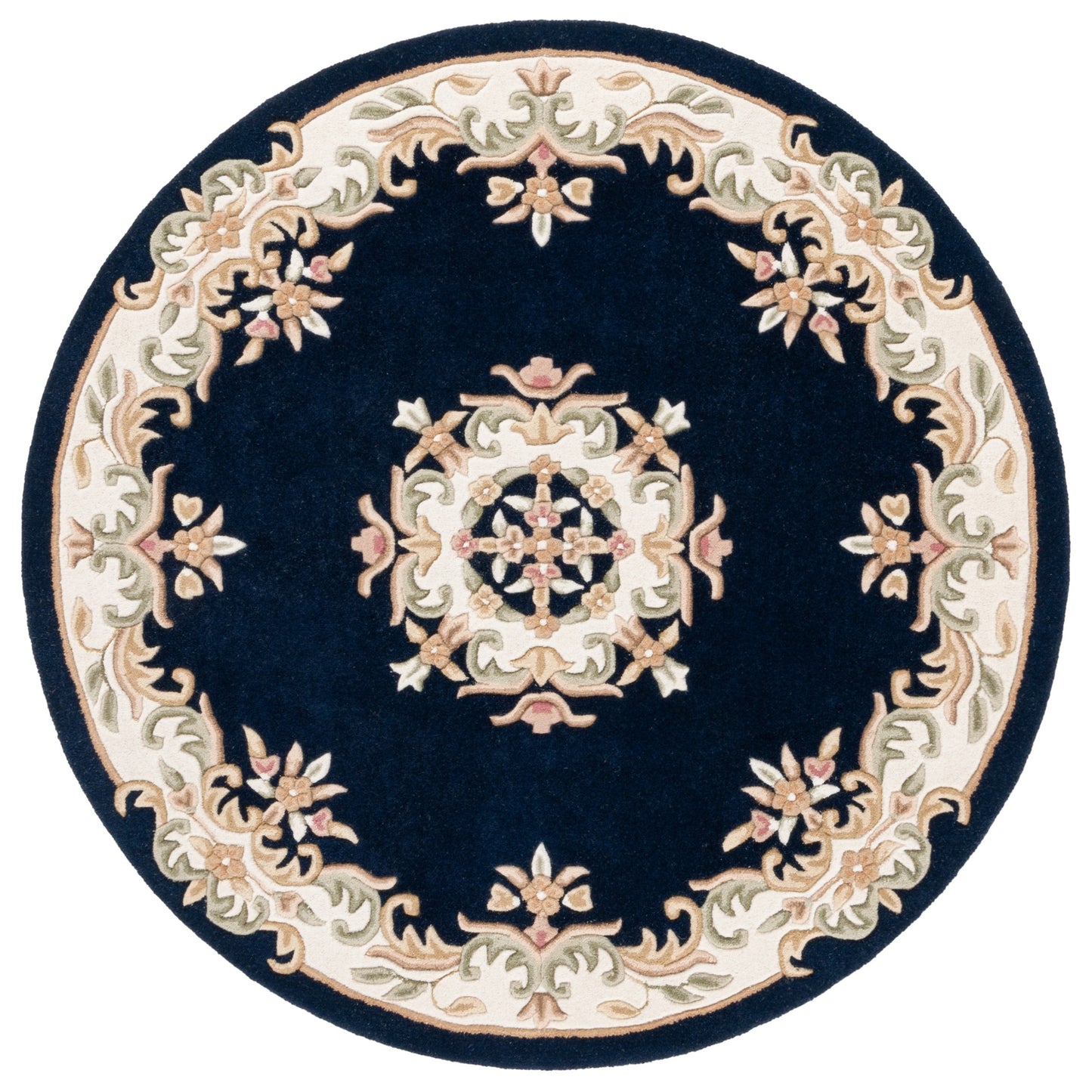 SAFAVIEH Handmade Aubusson Hale Traditional Wool Rug.