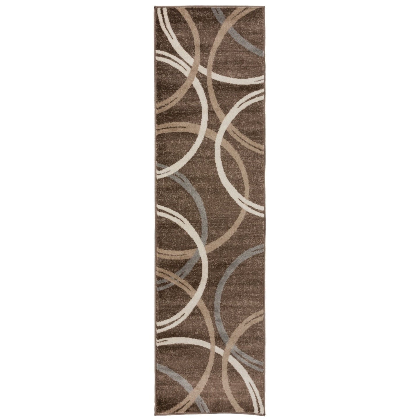 World Rug Gallery Contemporary Abstract Circles Design Area Rug