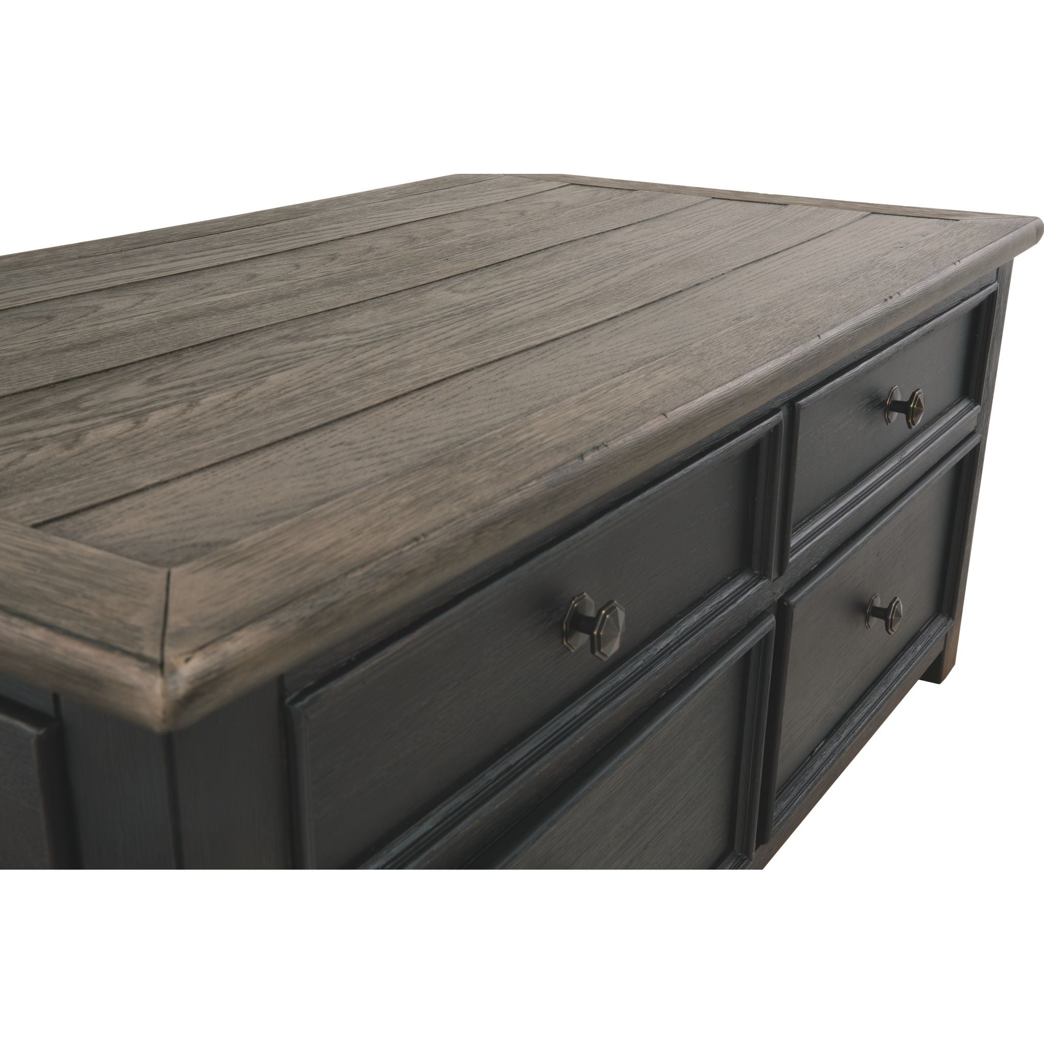 Table basse Tyler Creek - Brun grisâtre/noir