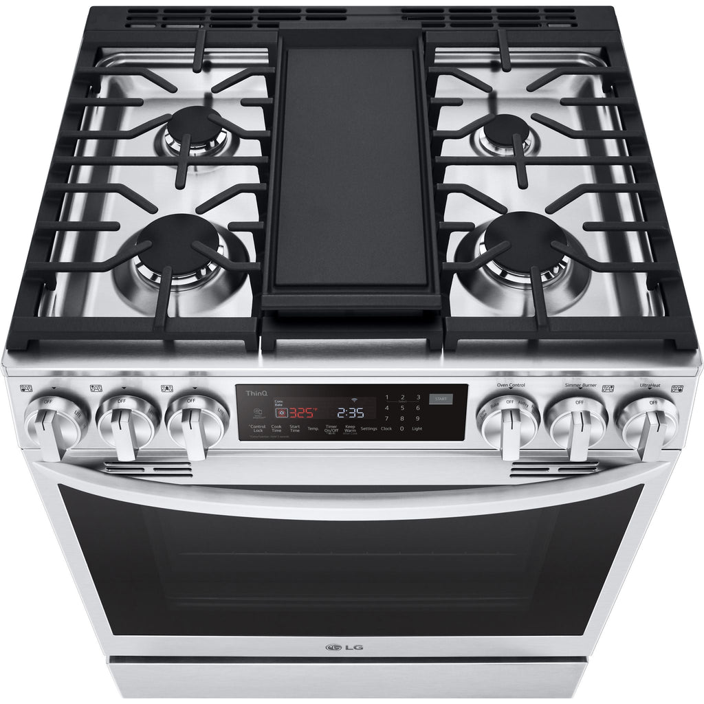 Cuisinière à gaz LG (LSGL6335F) - Acier inoxydable