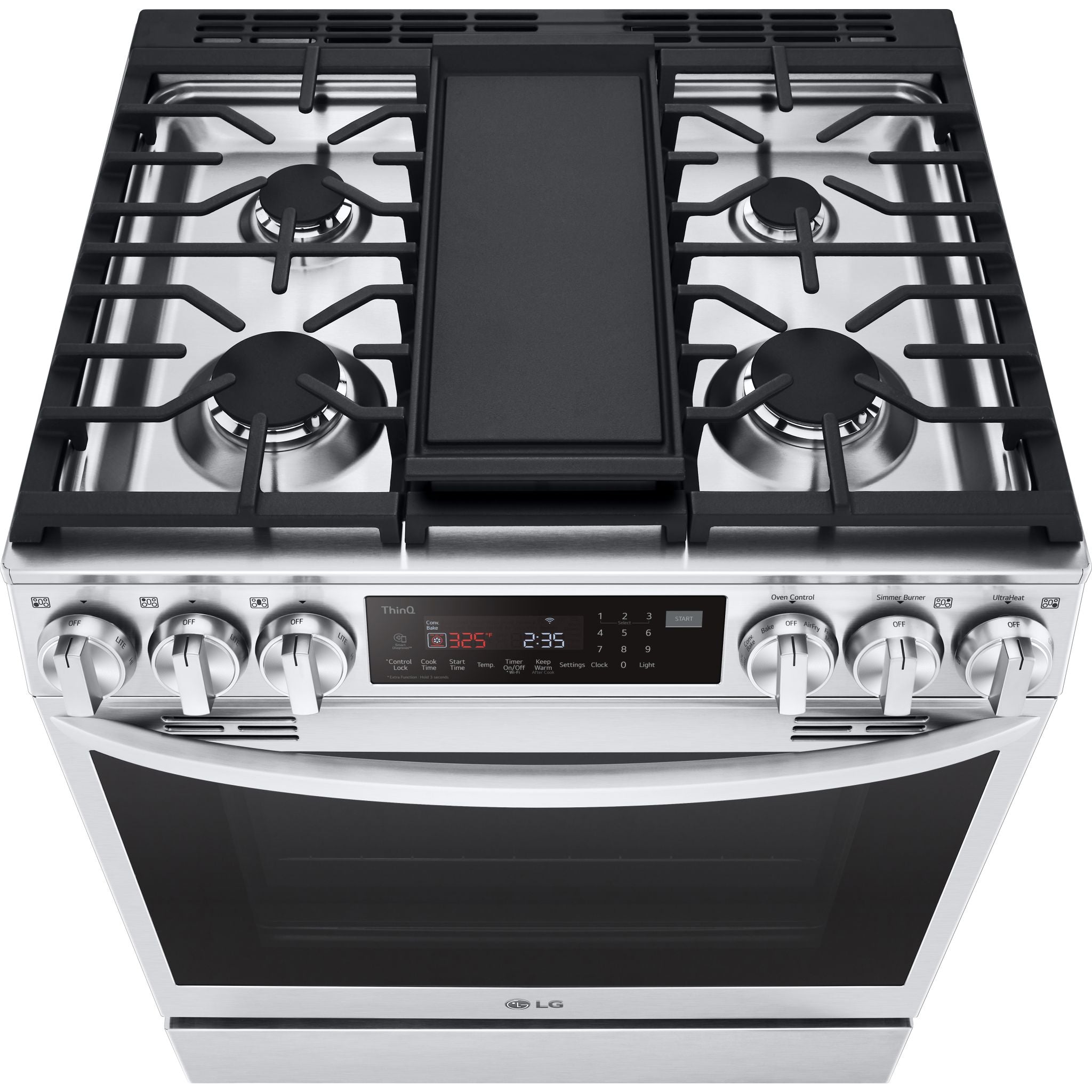 Cuisinière à gaz LG (LSGL6335F) - Acier inoxydable