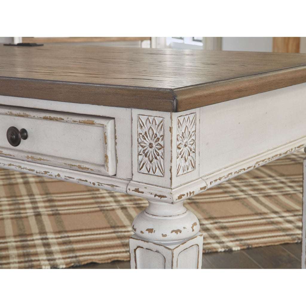 Bureau Realyn - Blanc/Marron