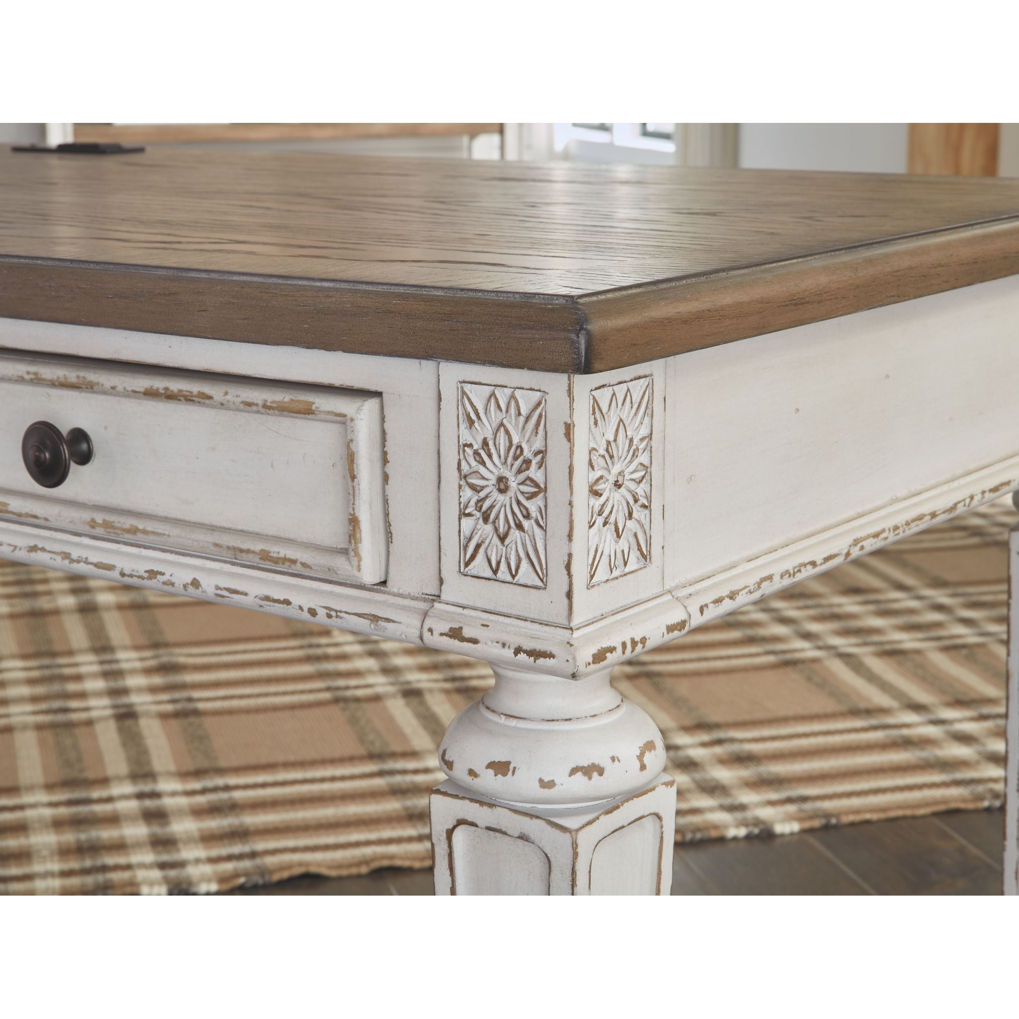 Bureau Realyn - Blanc/Marron