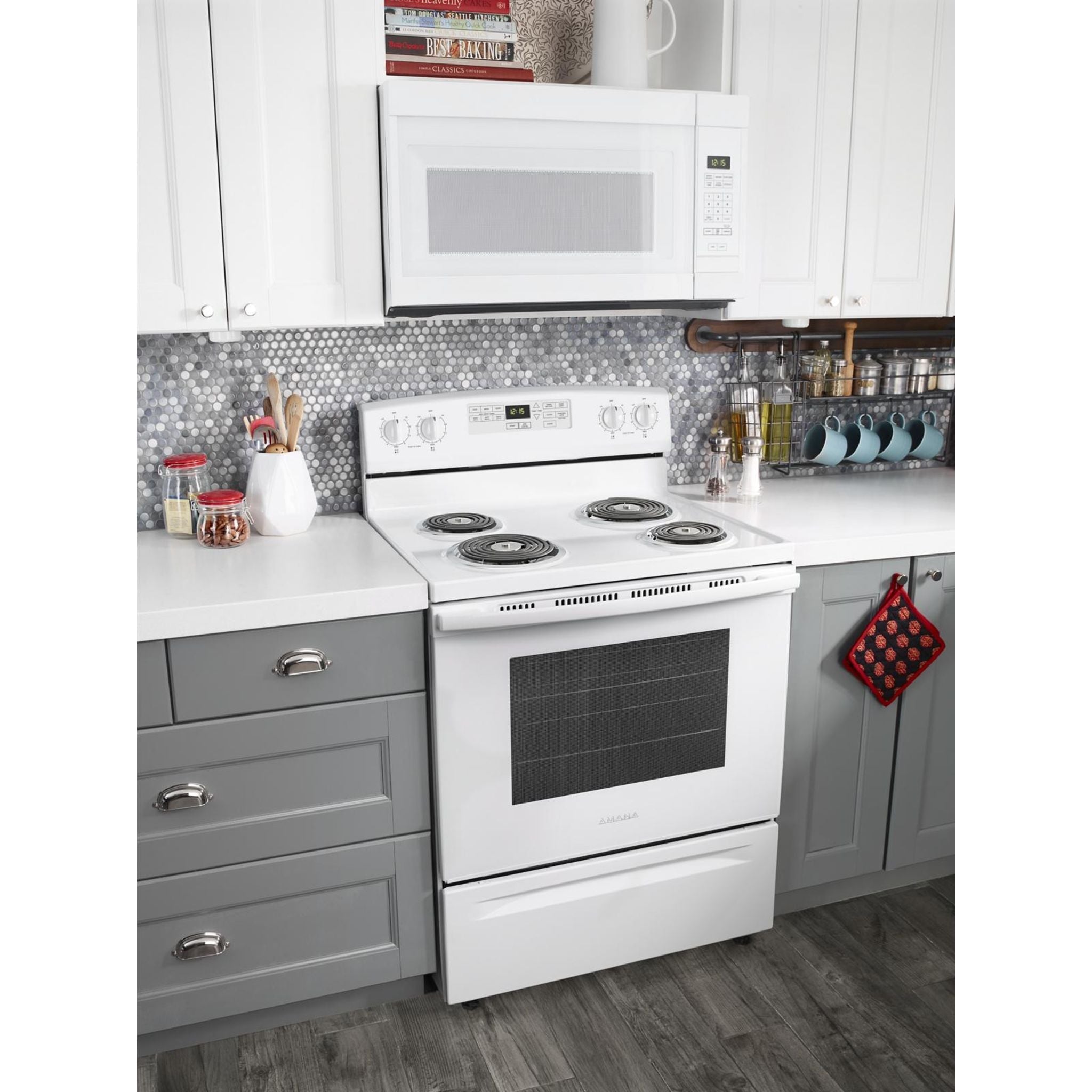 Cuisinière autonettoyante Amana (YACR4503SFW) - Blanc