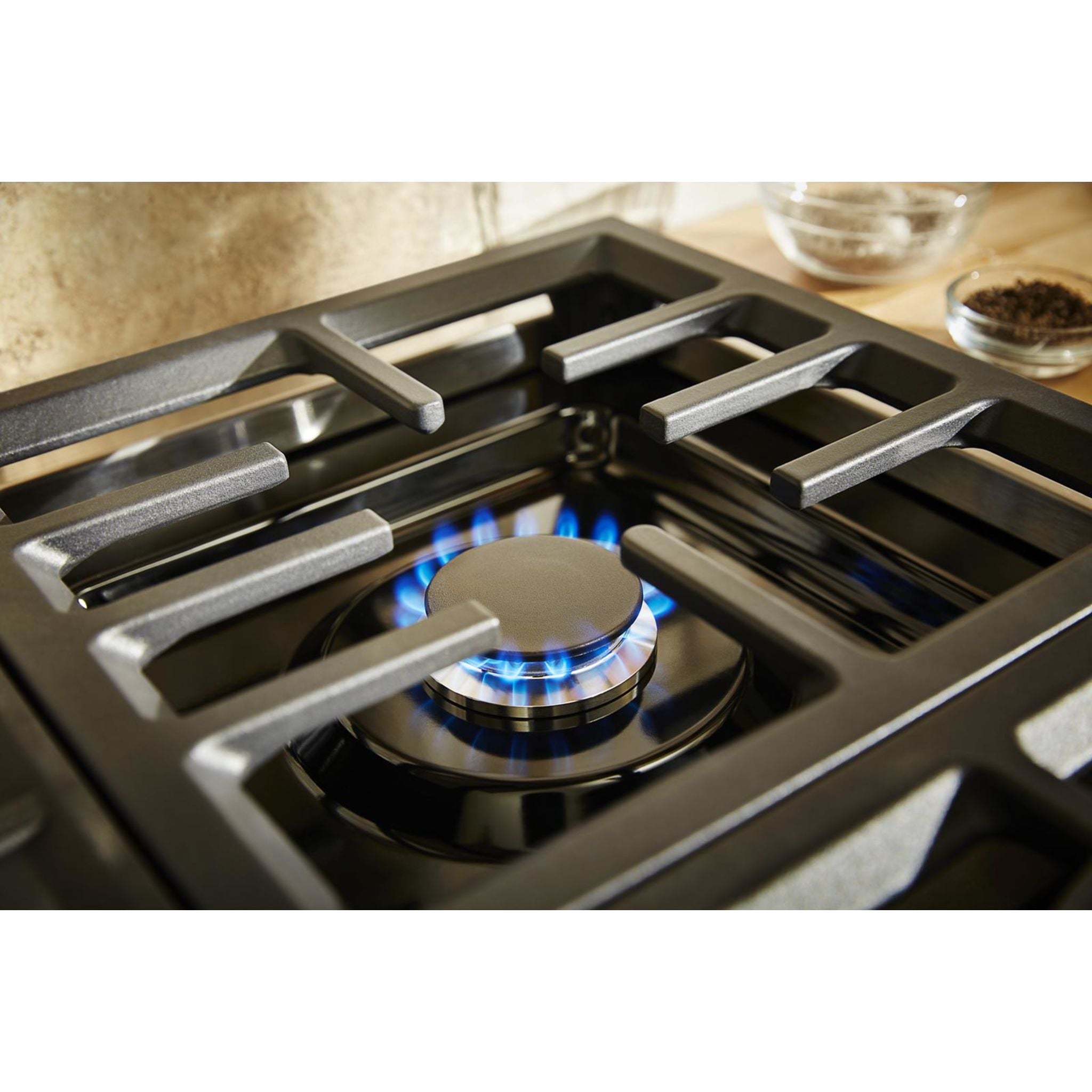 Table de cuisson à gaz KitchenAid 30 (KCGC500JSS) - Acier inoxydable