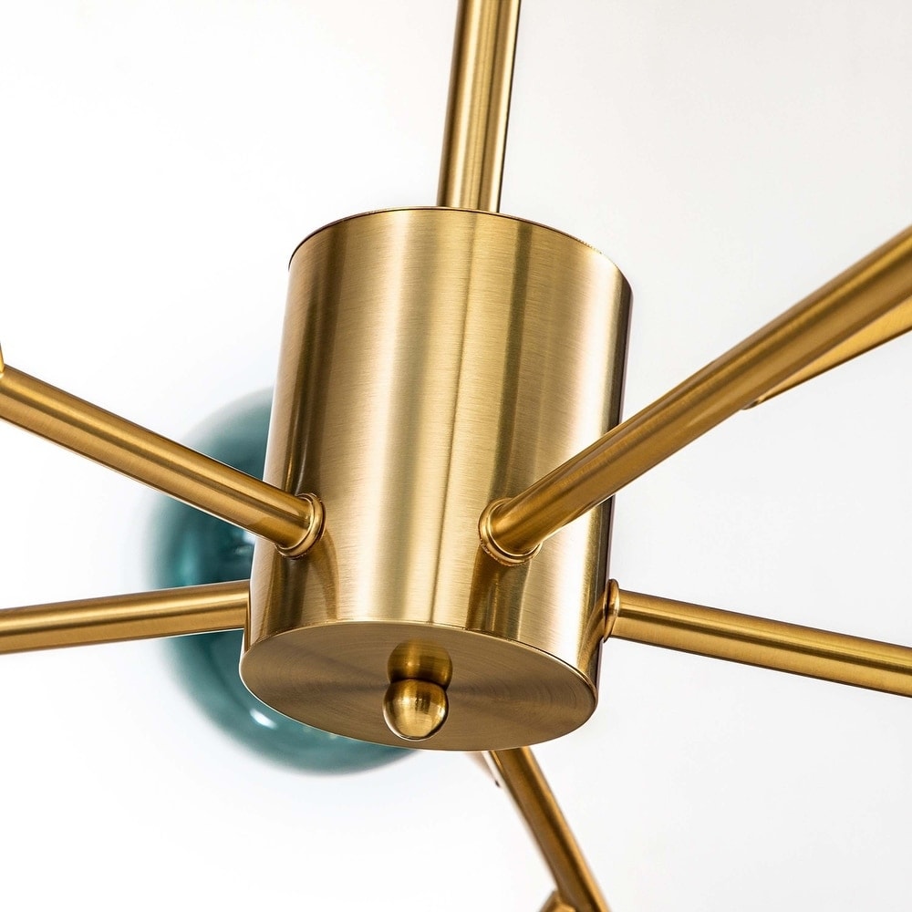 Lustre moderne à bulles Spoutnik de grande taille, noir ou doré, pour salle à manger