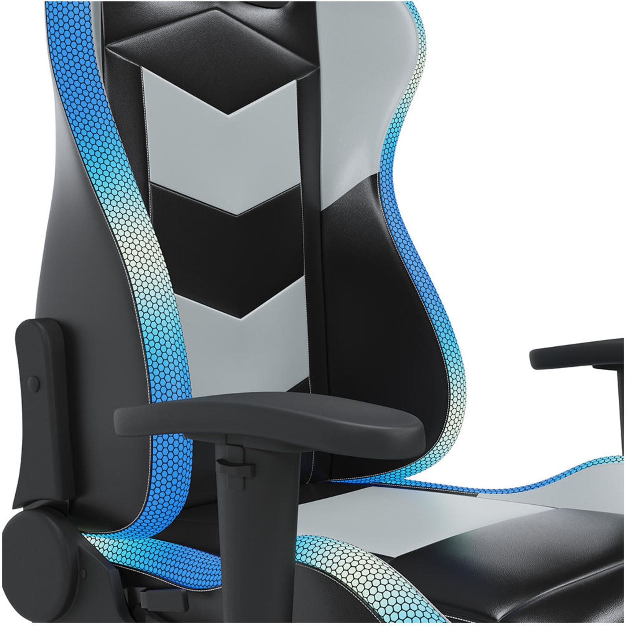 Chaise de jeu pivotante Lynxtyn - Noir/Gris