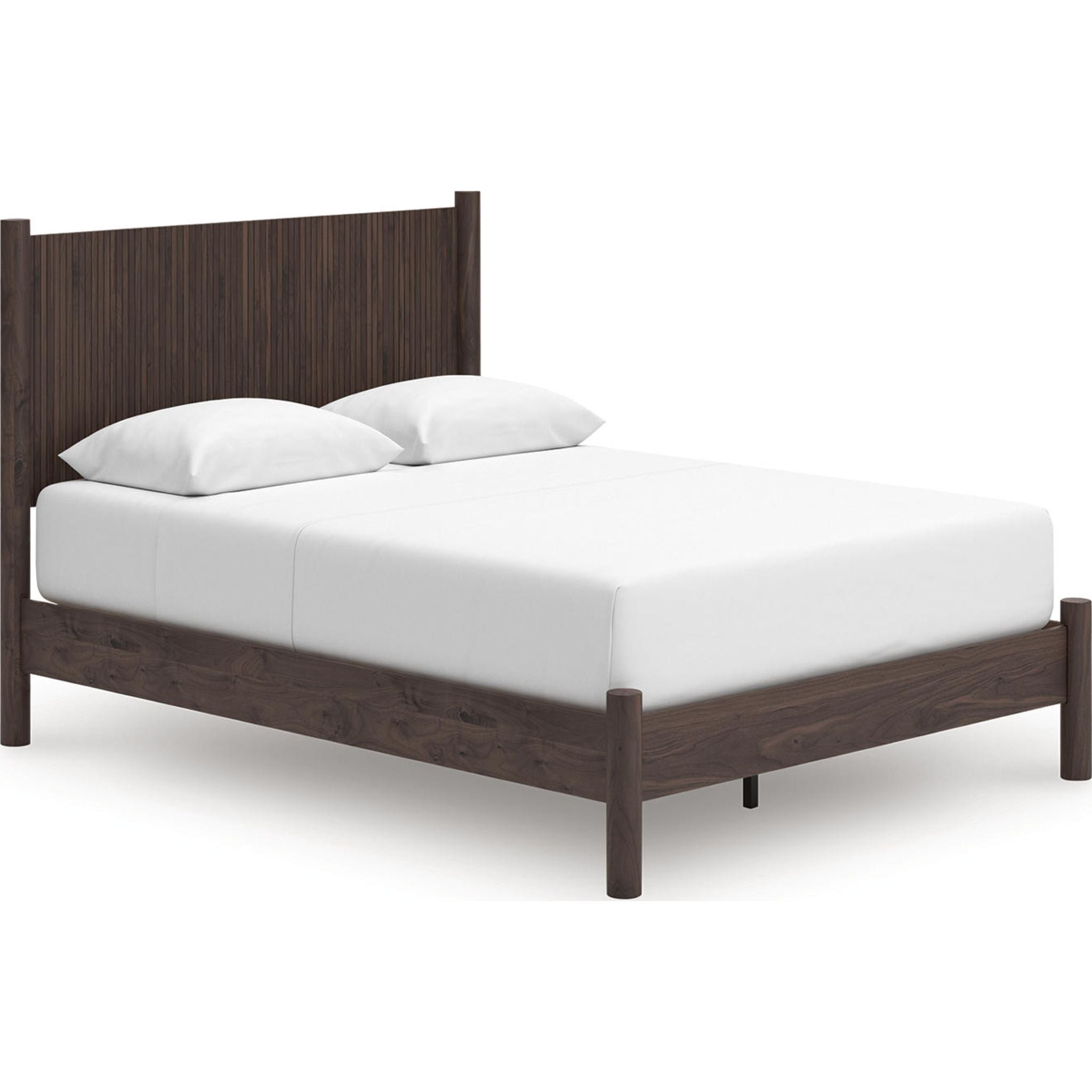 Lit plateforme Pamytta Queen - Marron