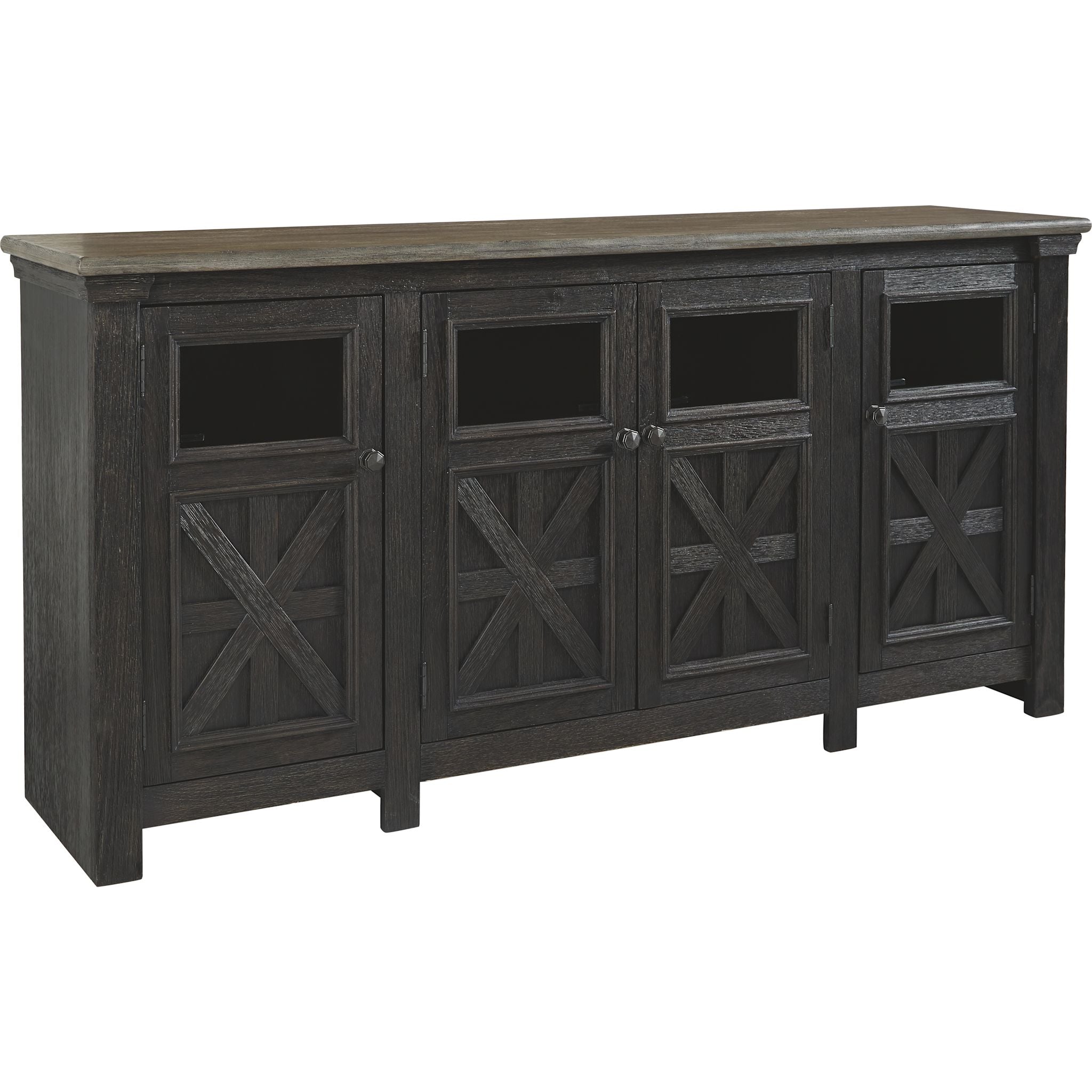 Meuble TV Tyler Creek - Noir/Gris