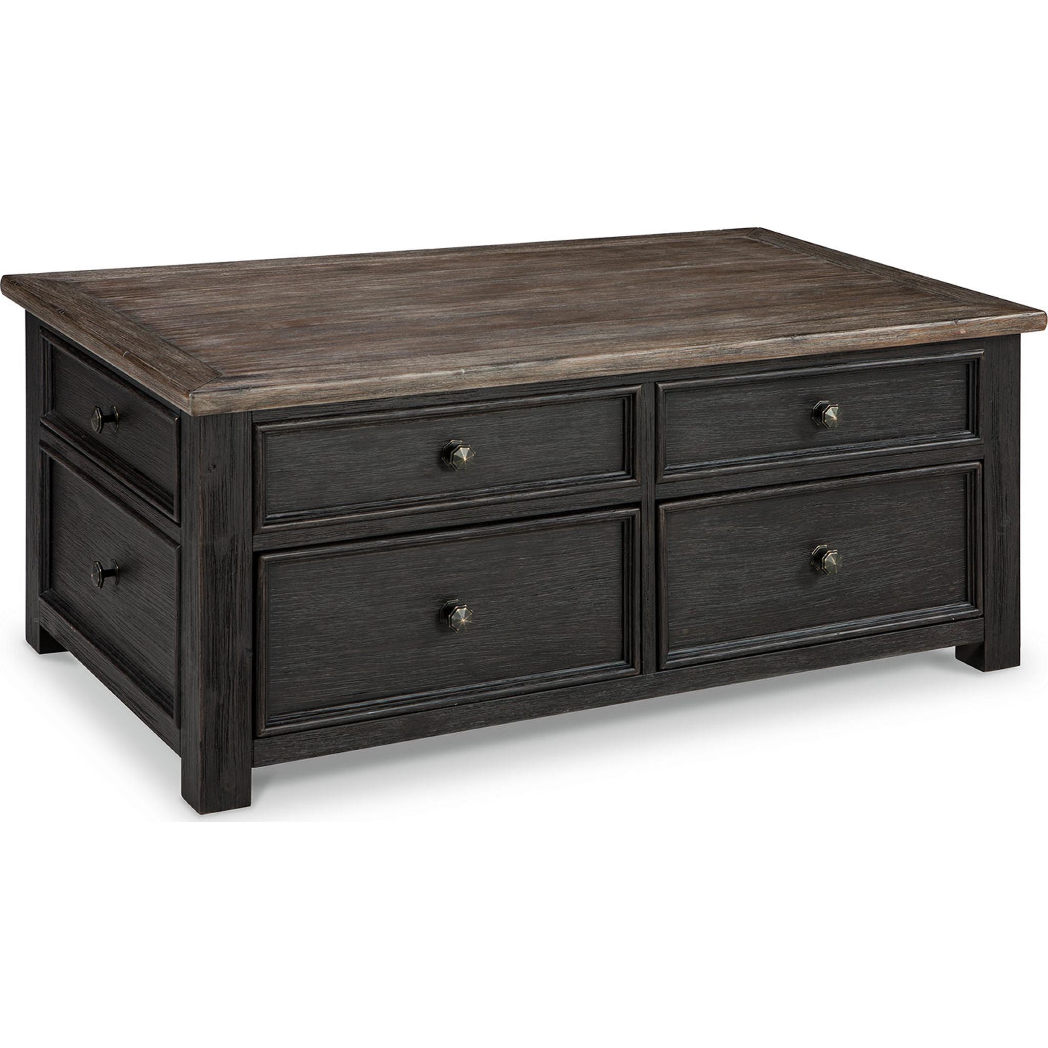 Table basse Tyler Creek - Brun grisâtre/noir