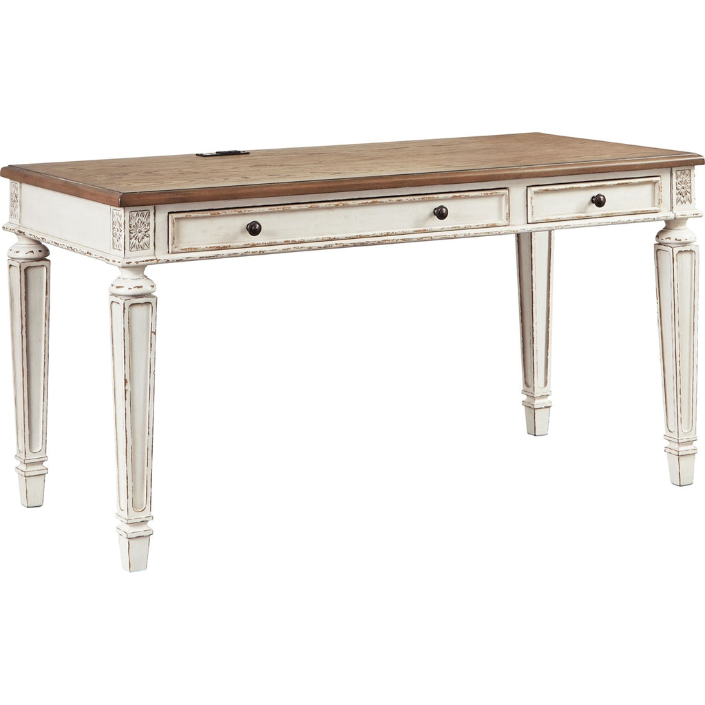 Bureau Realyn - Blanc/Marron
