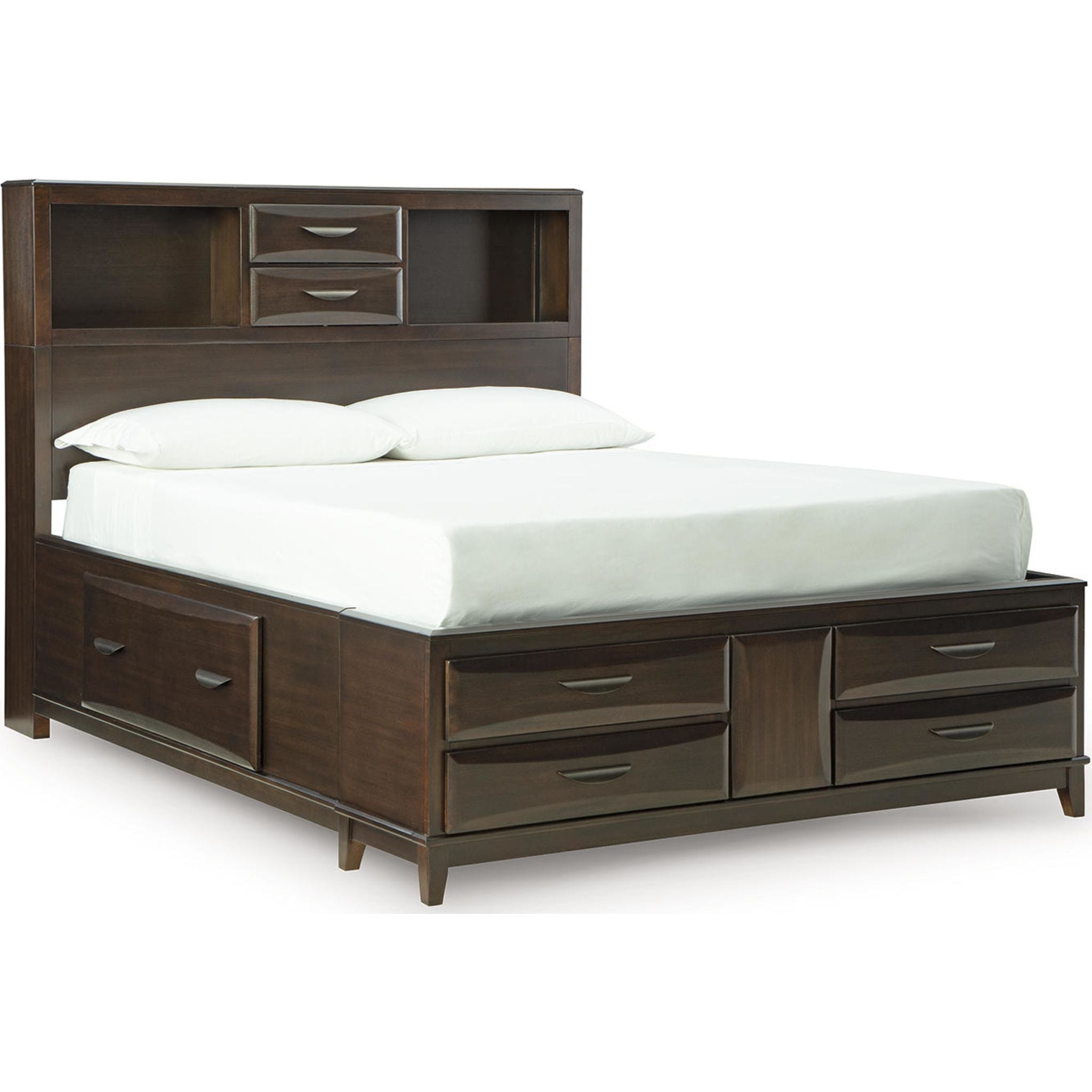 Lit de rangement Vanmore Queen - Brun foncé