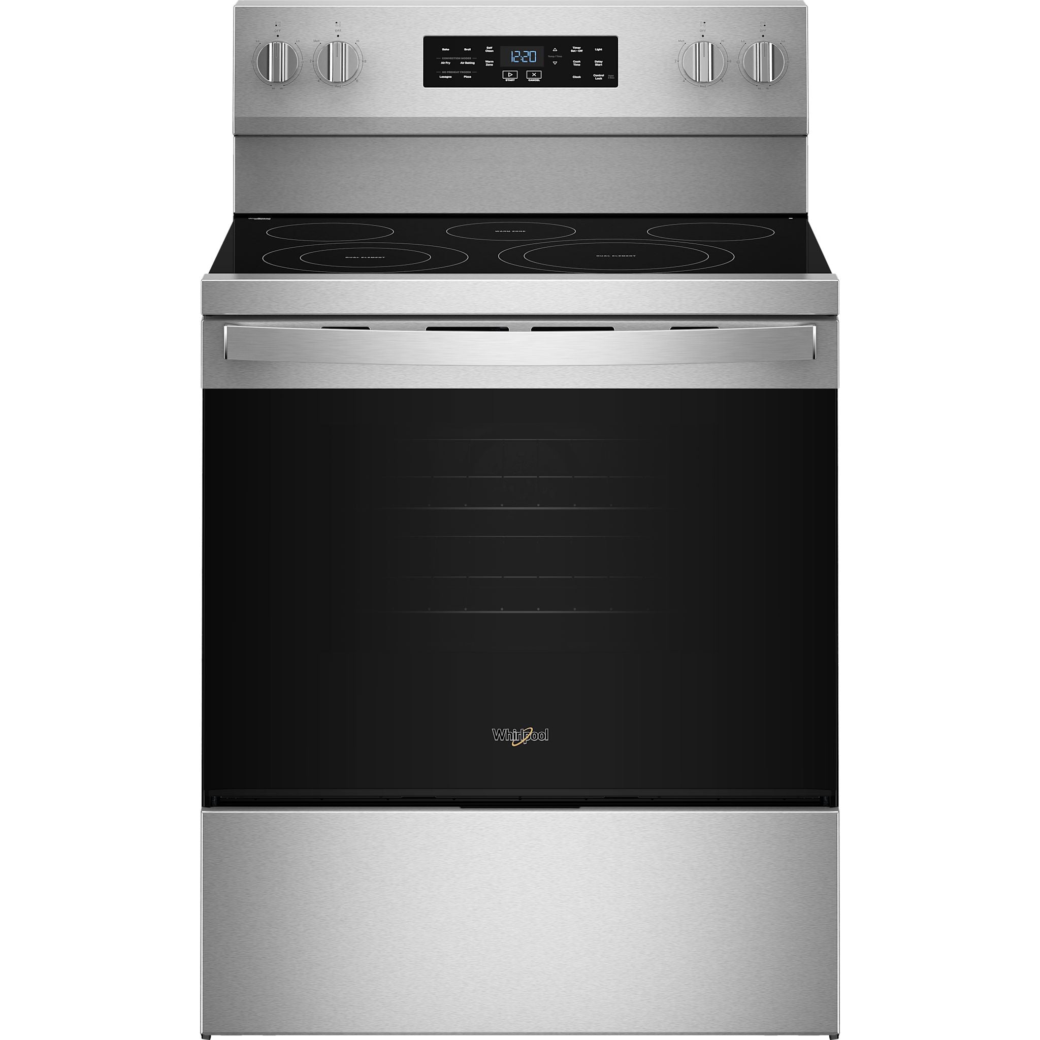 Cuisinière électrique Whirlpool 30 po (YWFES5730SZ) - Acier inoxydable résistant aux traces de doigts