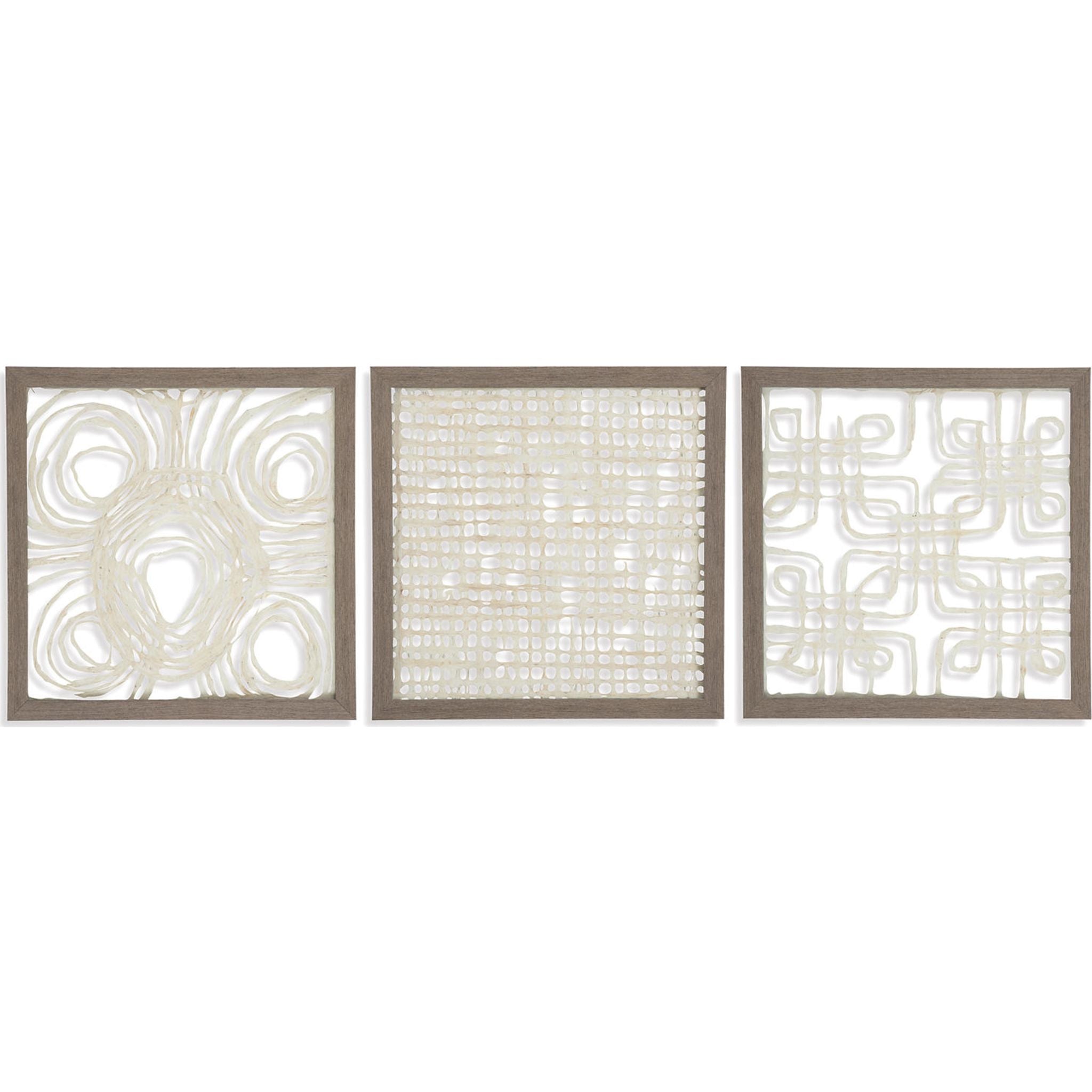 Décoration murale Odella (ensemble de 3) 20,00 x 20,00