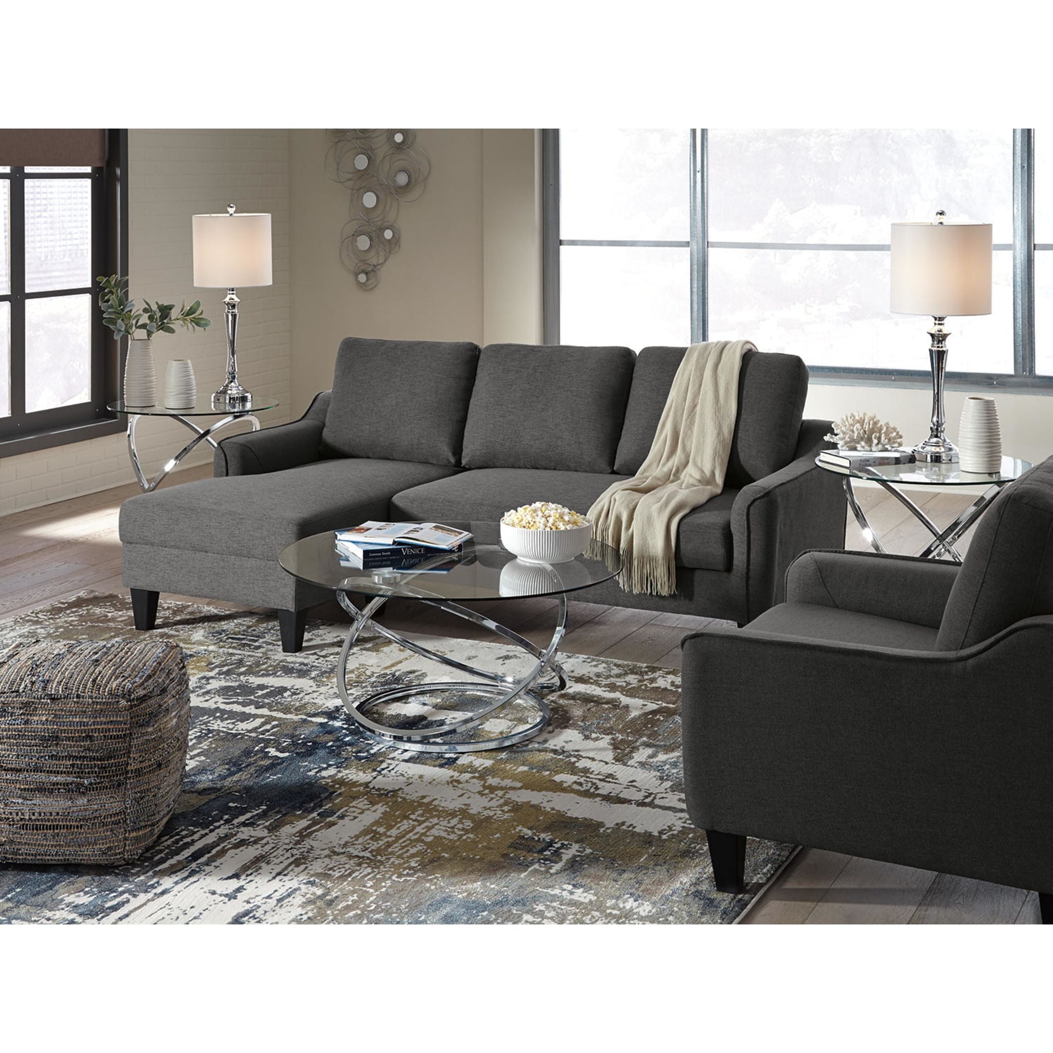 Lot de 3 tables Hollynyx - Finition chromée
