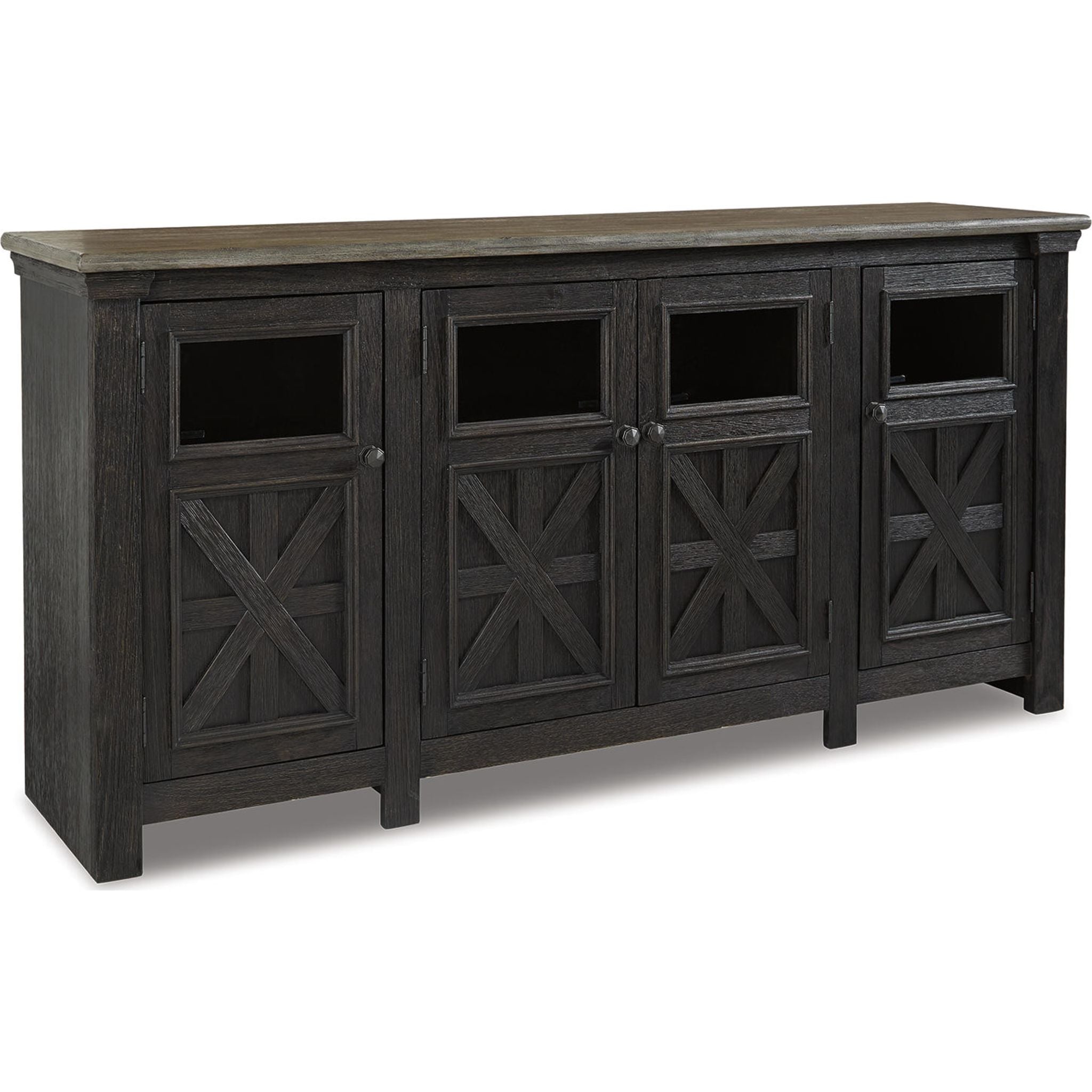 Meuble TV Tyler Creek - Noir/Gris