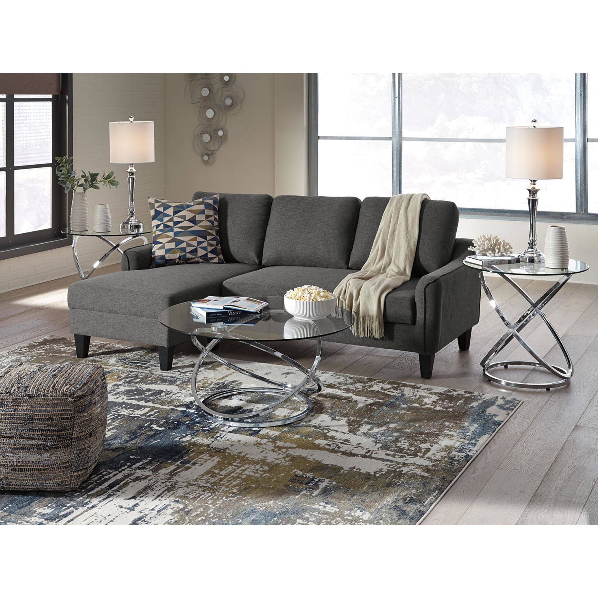 Lot de 3 tables Hollynyx - Finition chromée
