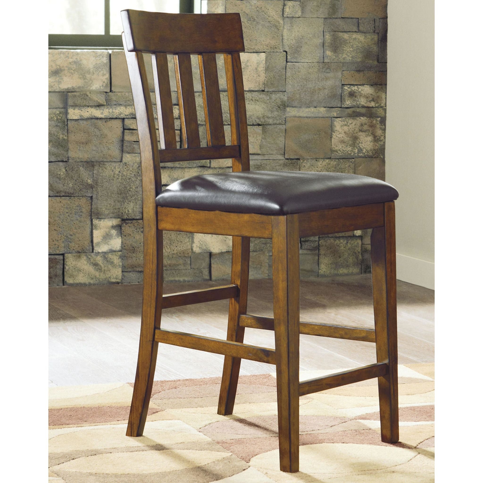 Tabouret de bar Ralene - Brun moyen - (D594-124)