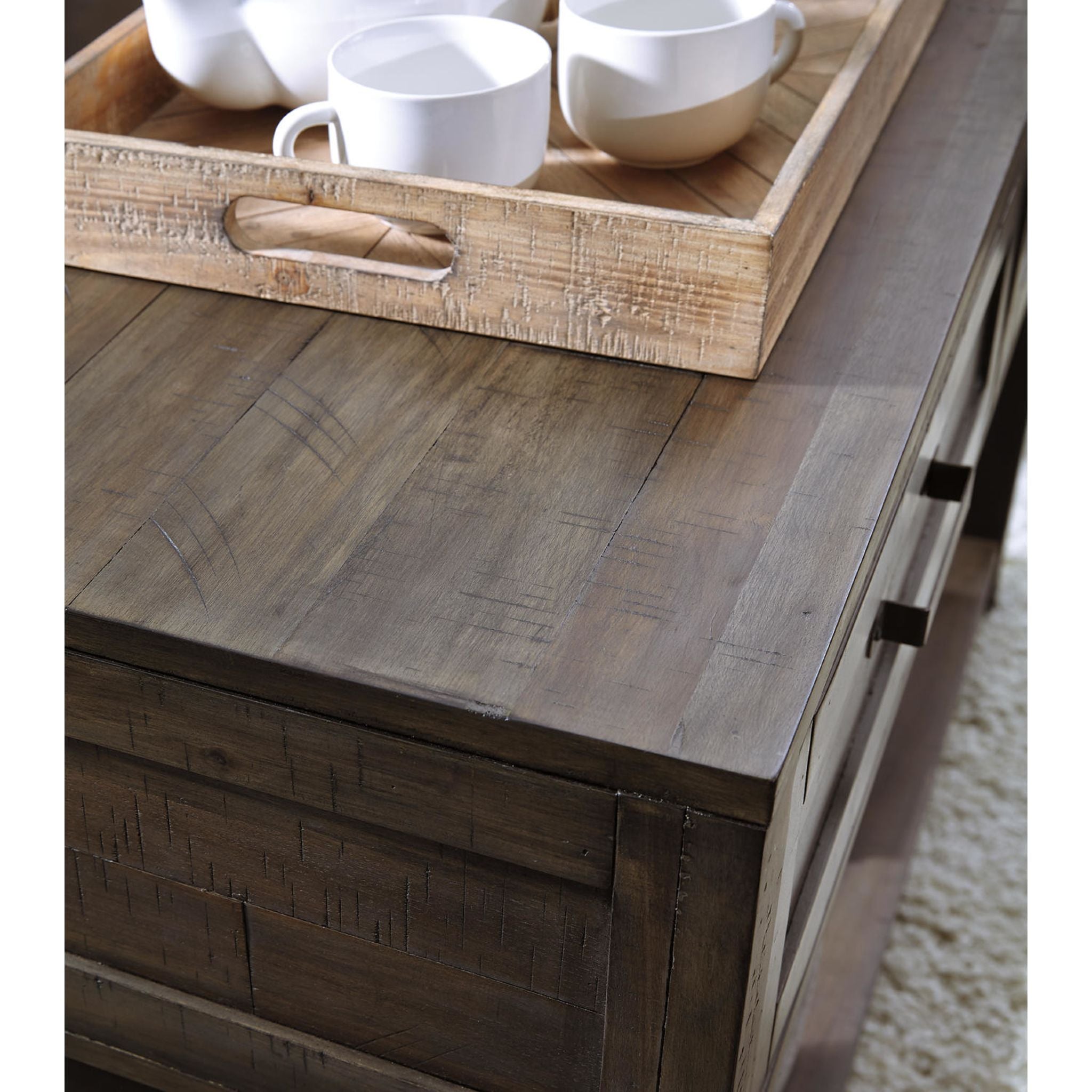 Table basse Villa Flora - Brun grisâtre