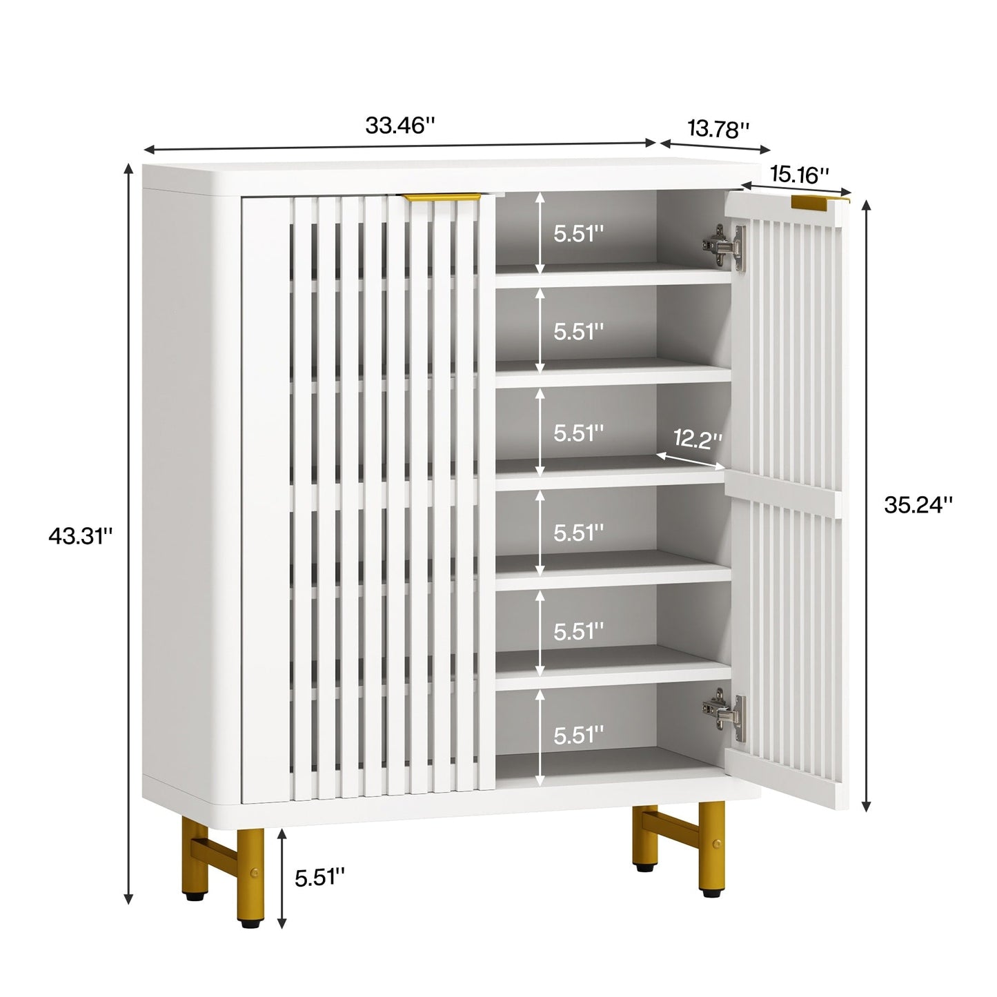 Meuble de rangement à chaussures 24 paires avec porte pour entrée et salon
