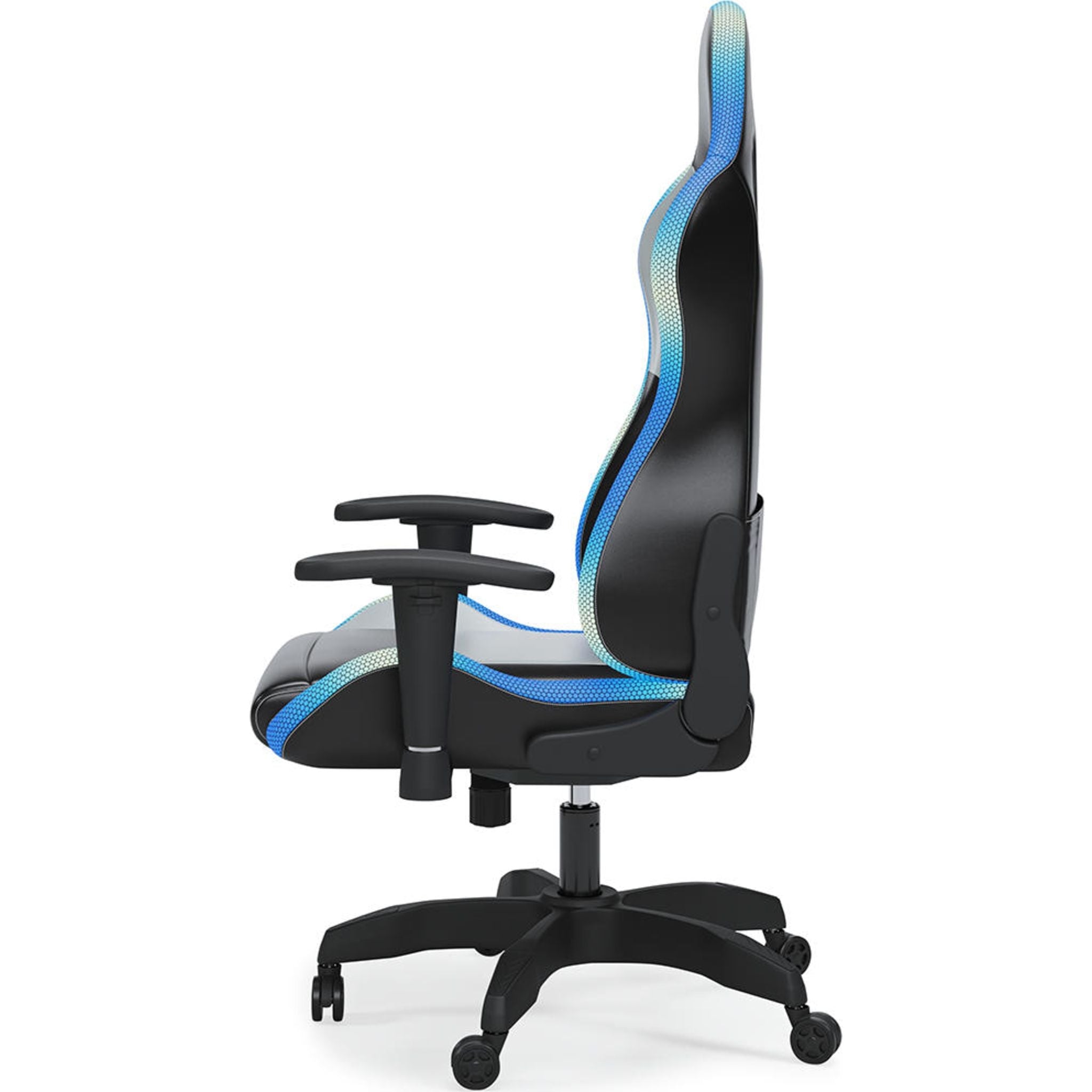 Chaise de jeu pivotante Lynxtyn - Noir/Gris