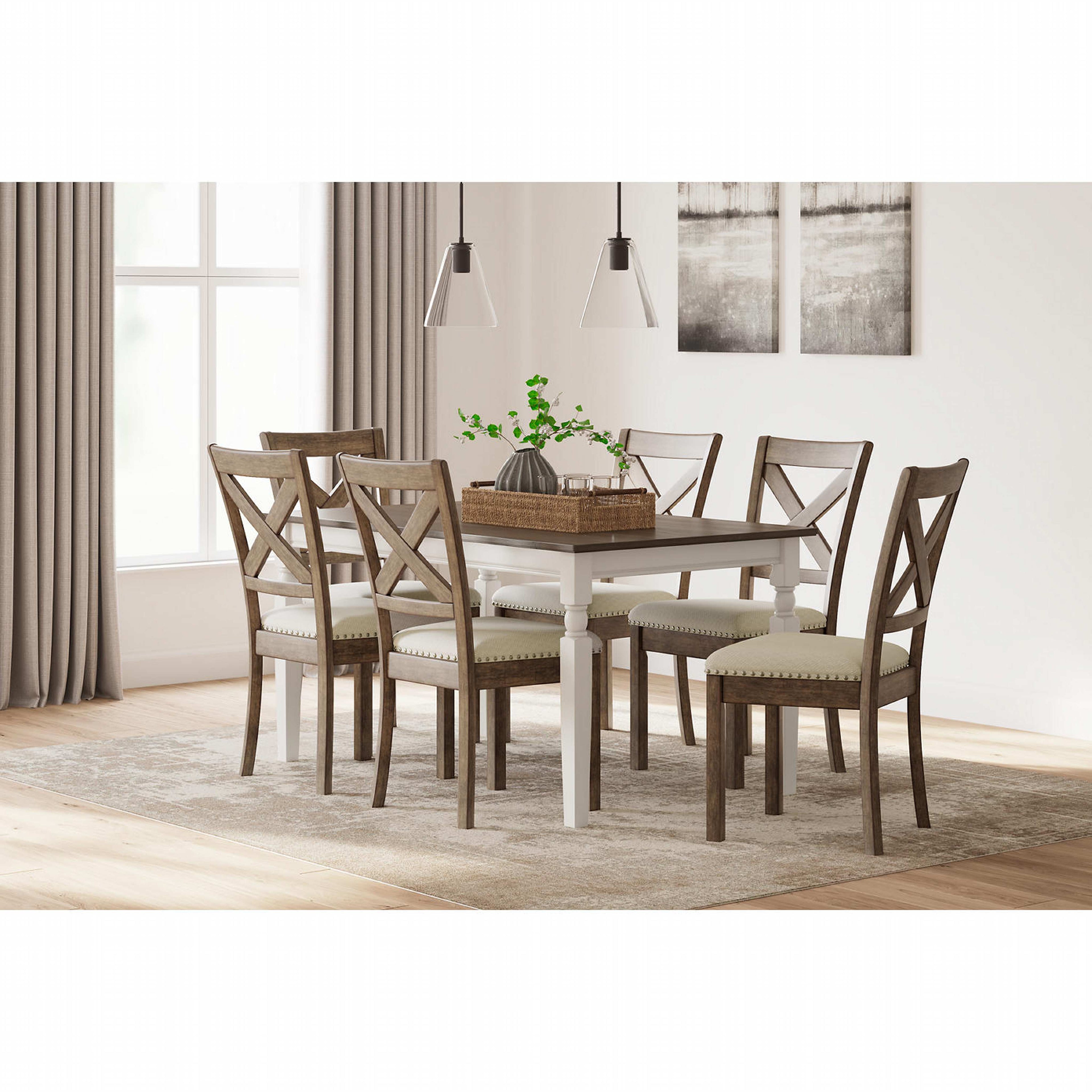 Table à manger Whitesburg - Marron/Blanc Cottage - (D583-25)