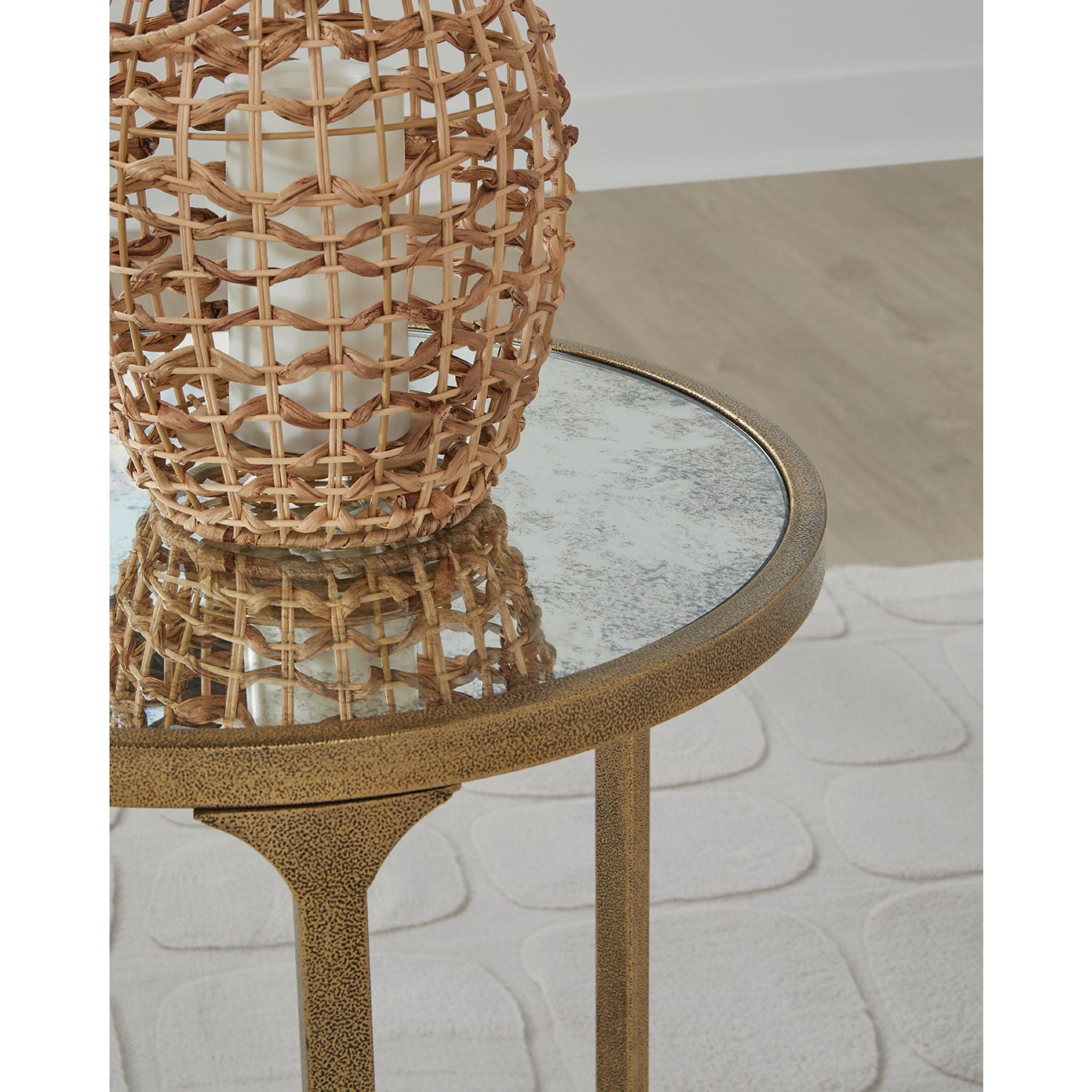 Table de bout Korajane - Or antique